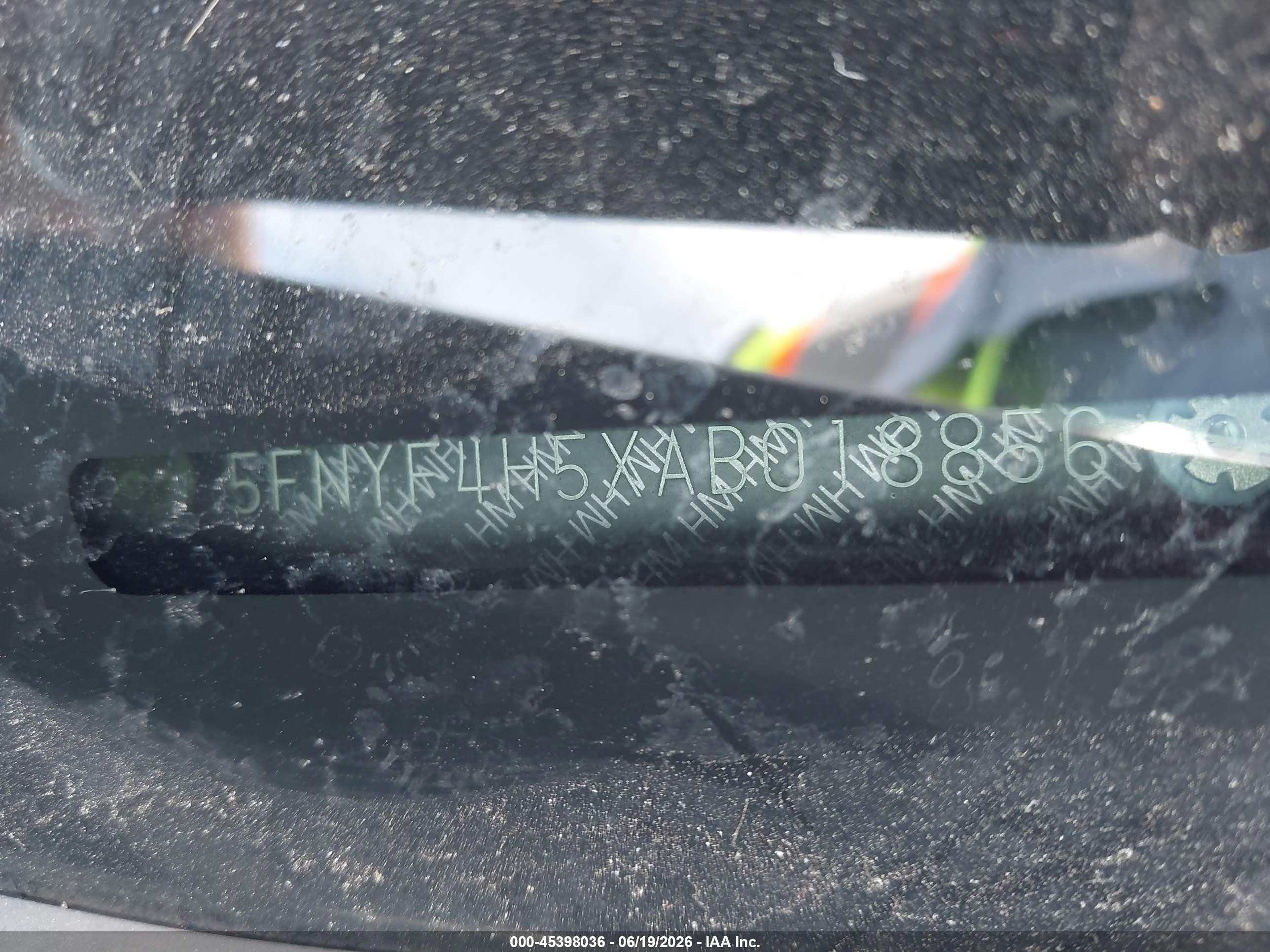 2010 Honda Pilot Ex-l Gray vin: 5FNYF4H5XAB018856