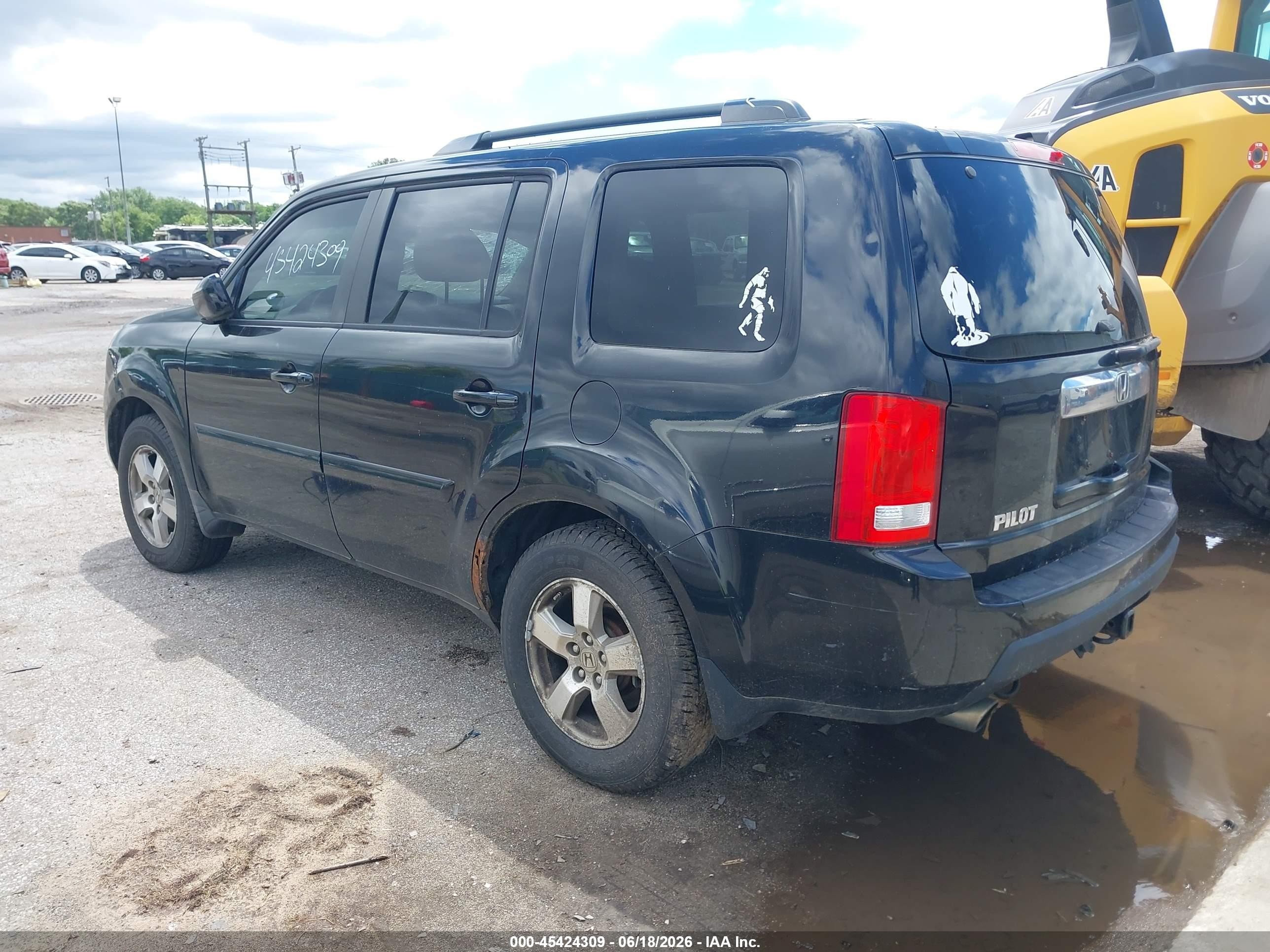 2010 Honda Pilot Ex-l Black vin: 5FNYF4H5XAB019733