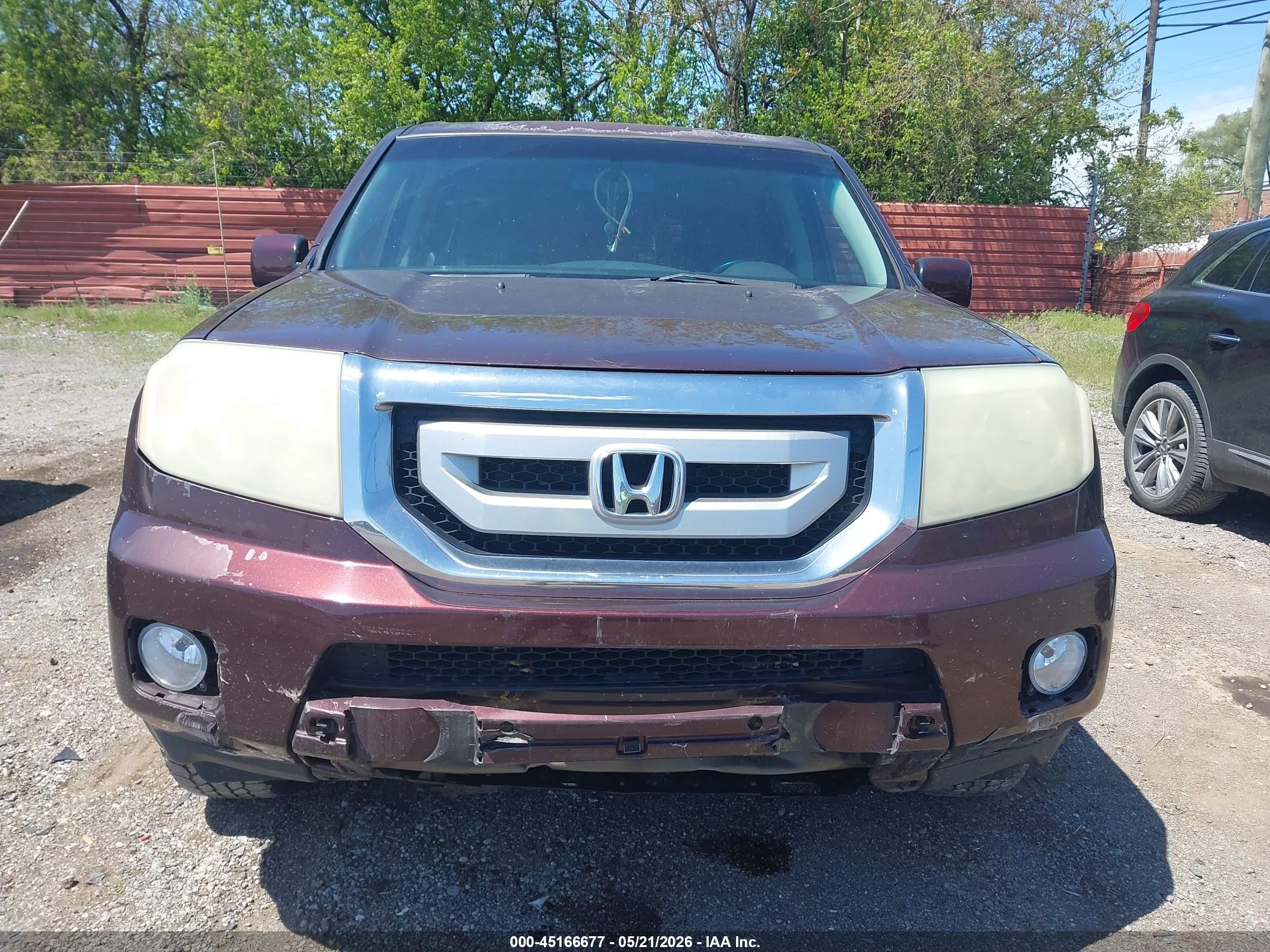 2010 Honda Pilot Ex-l Бордовый vin: 5FNYF4H5XAB034653