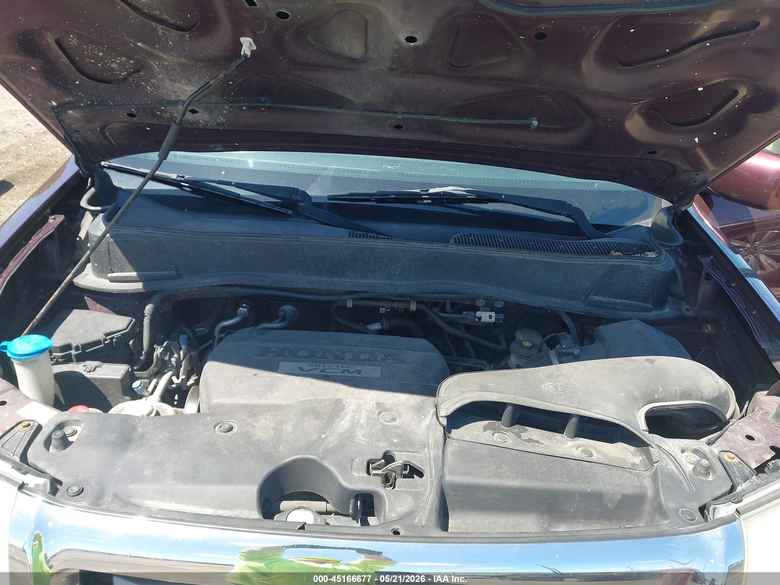 2010 Honda Pilot Ex-l Бордовый vin: 5FNYF4H5XAB034653