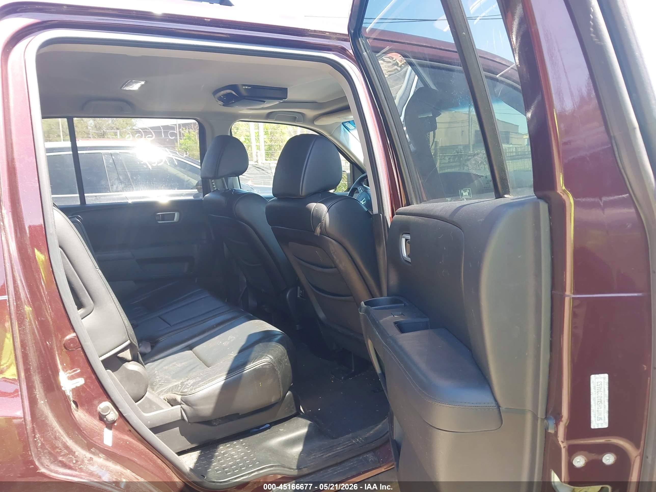 2010 Honda Pilot Ex-l Бордовый vin: 5FNYF4H5XAB034653