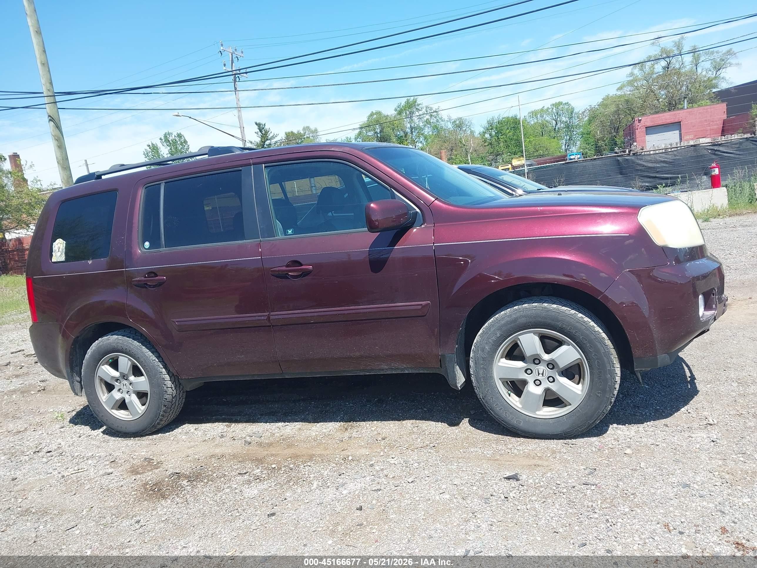 2010 Honda Pilot Ex-l Бордовый vin: 5FNYF4H5XAB034653