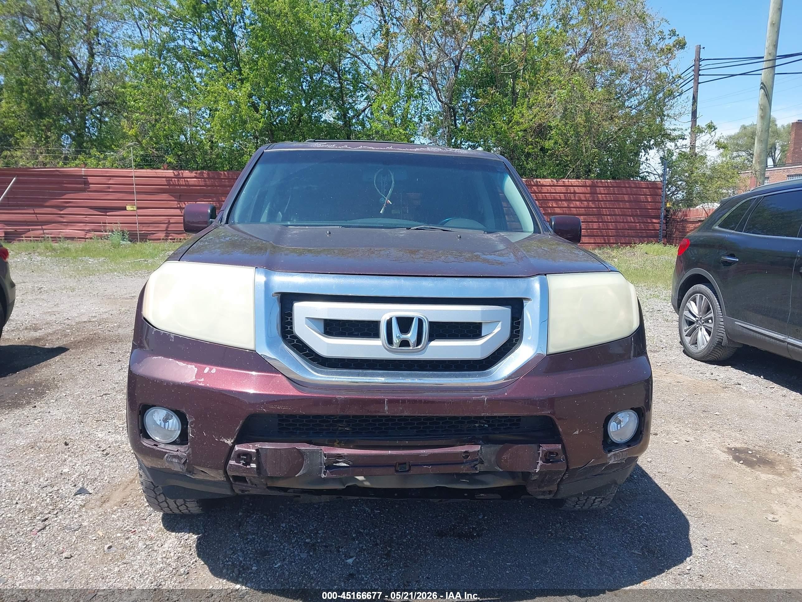 2010 Honda Pilot Ex-l Бордовый vin: 5FNYF4H5XAB034653