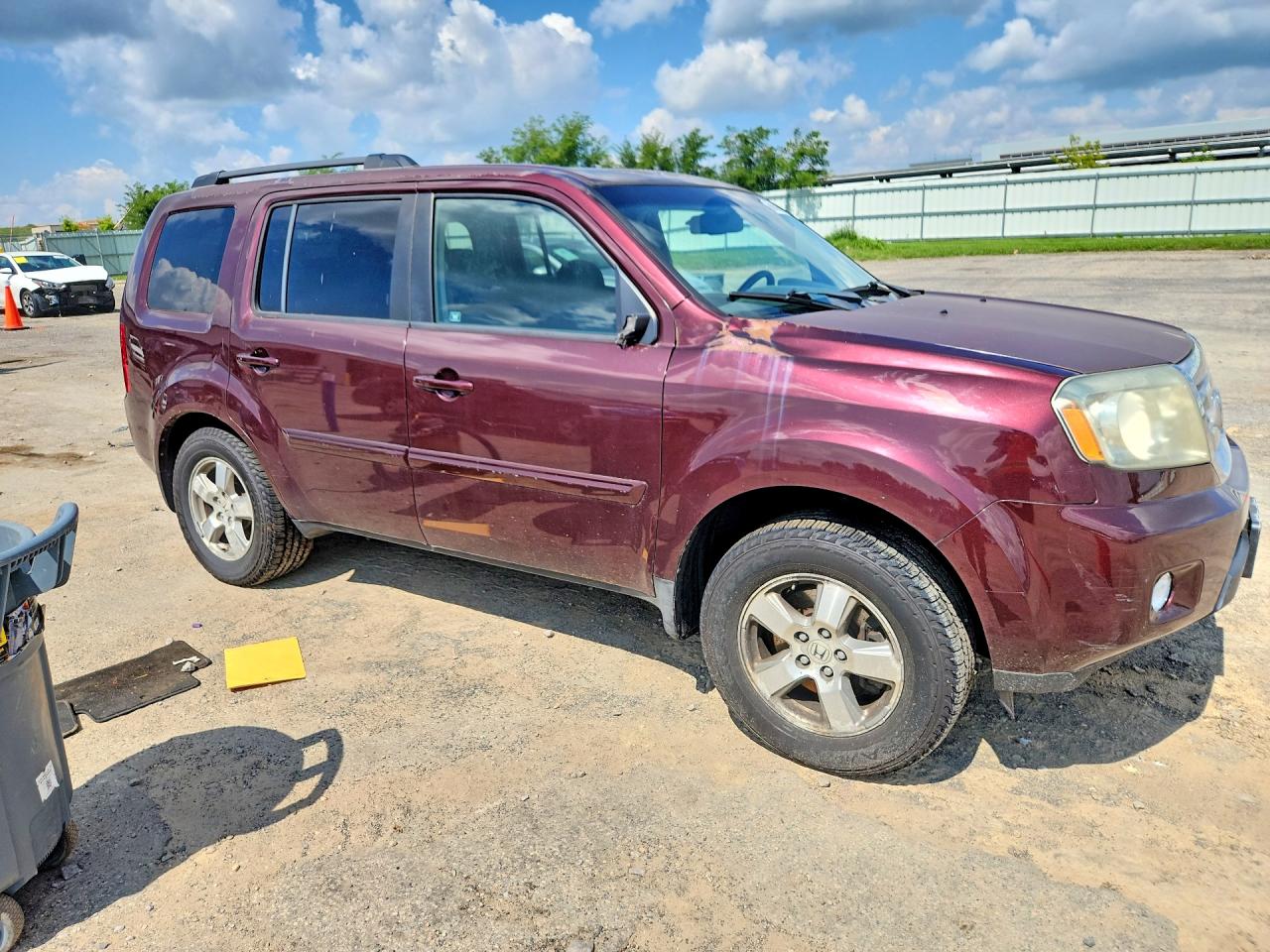 2011 Honda Pilot Exl Бордовый vin: 5FNYF4H5XBB011441