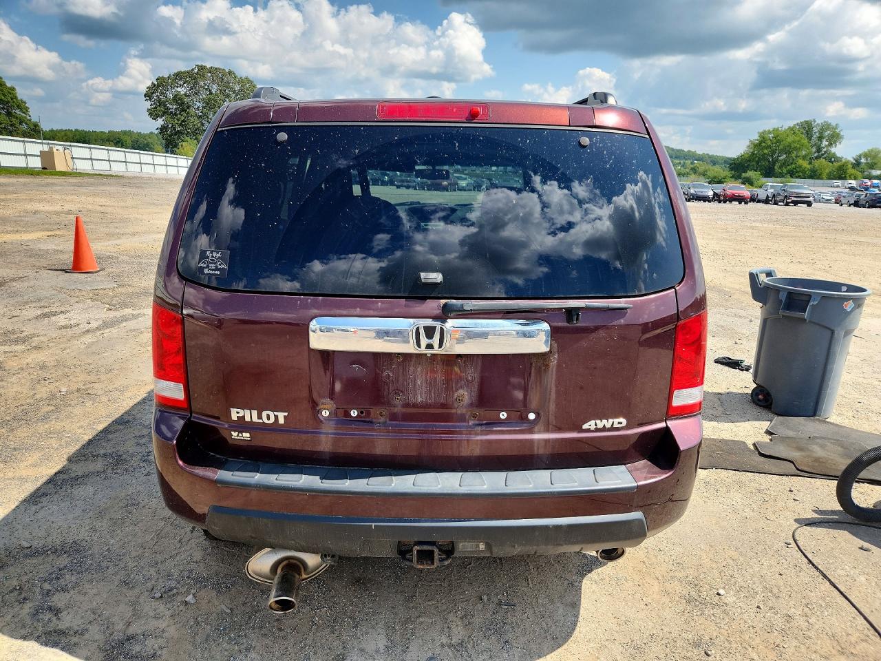2011 Honda Pilot Exl Бордовый vin: 5FNYF4H5XBB011441