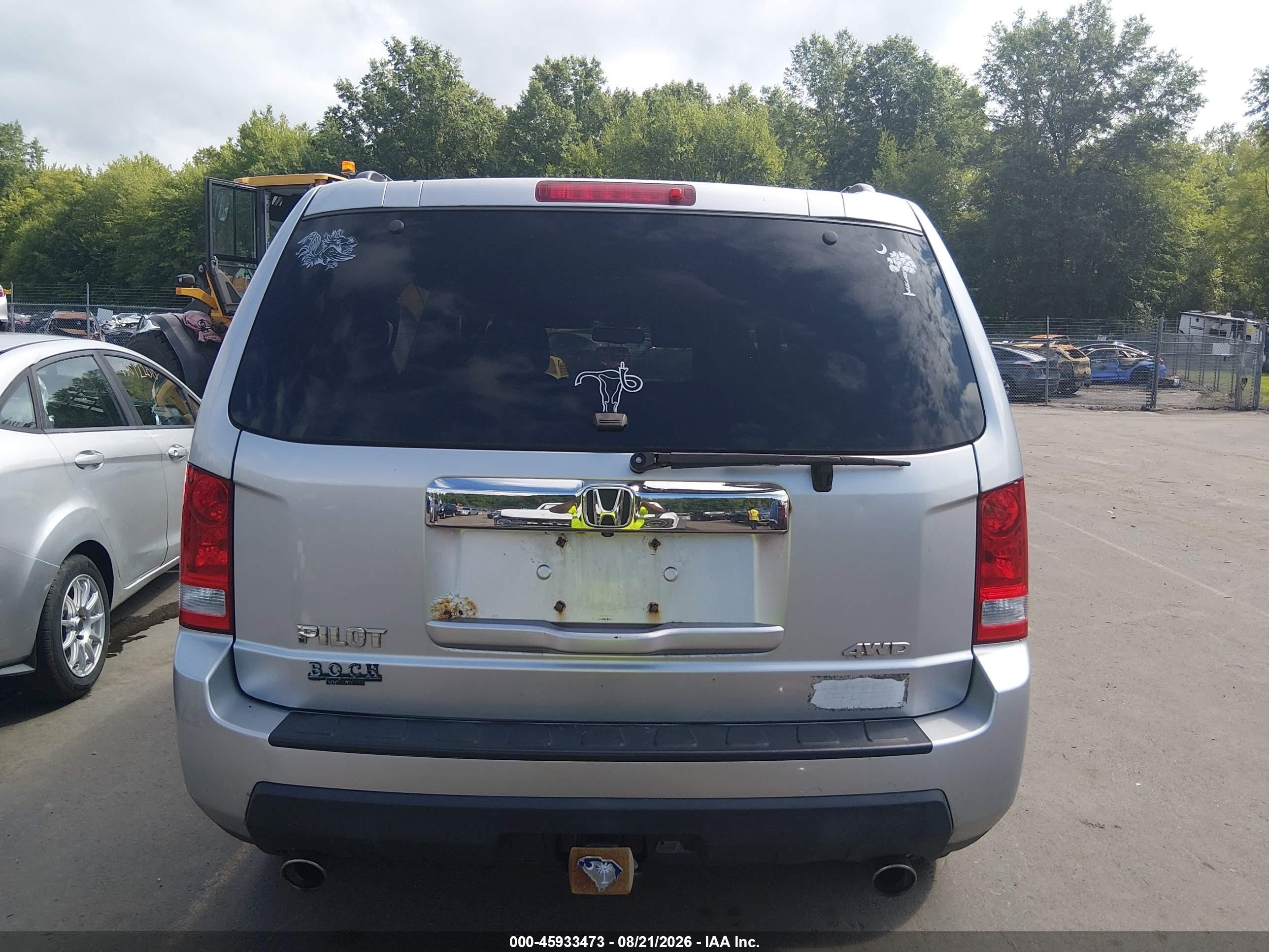 2011 Honda Pilot Ex-l Gray vin: 5FNYF4H5XBB012105