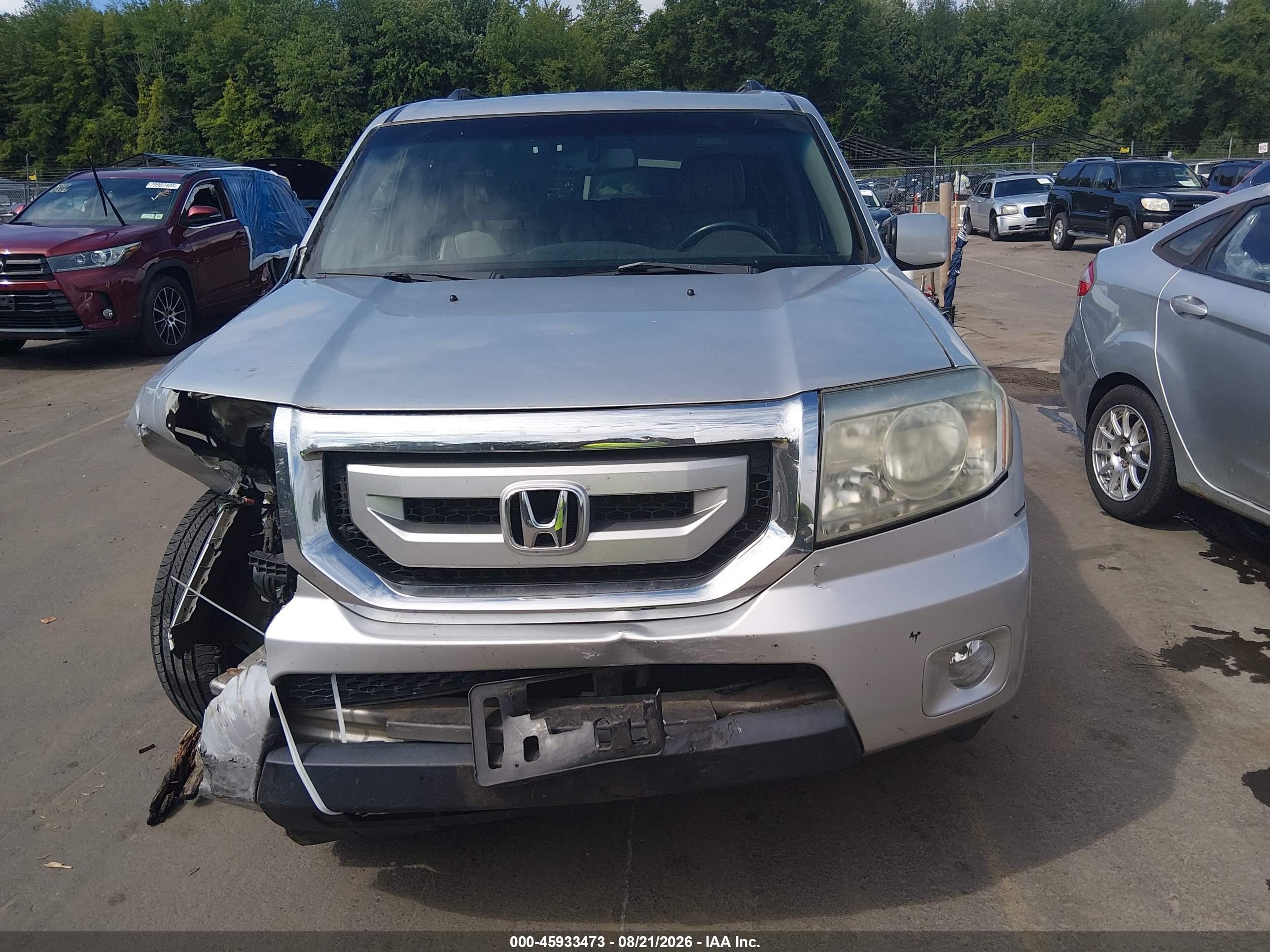 2011 Honda Pilot Ex-l Gray vin: 5FNYF4H5XBB012105