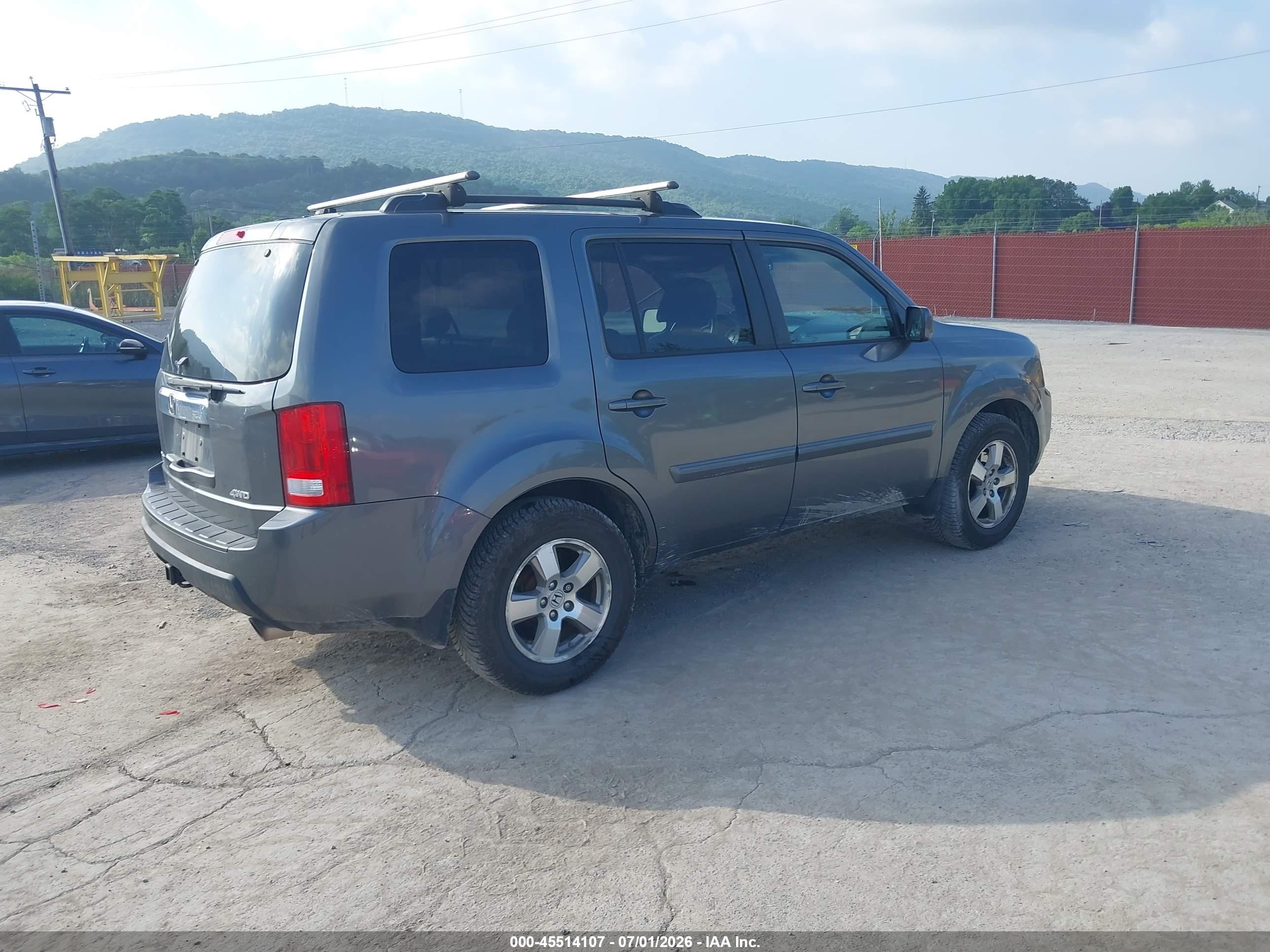 2011 Honda Pilot Ex-l Gray vin: 5FNYF4H5XBB042348
