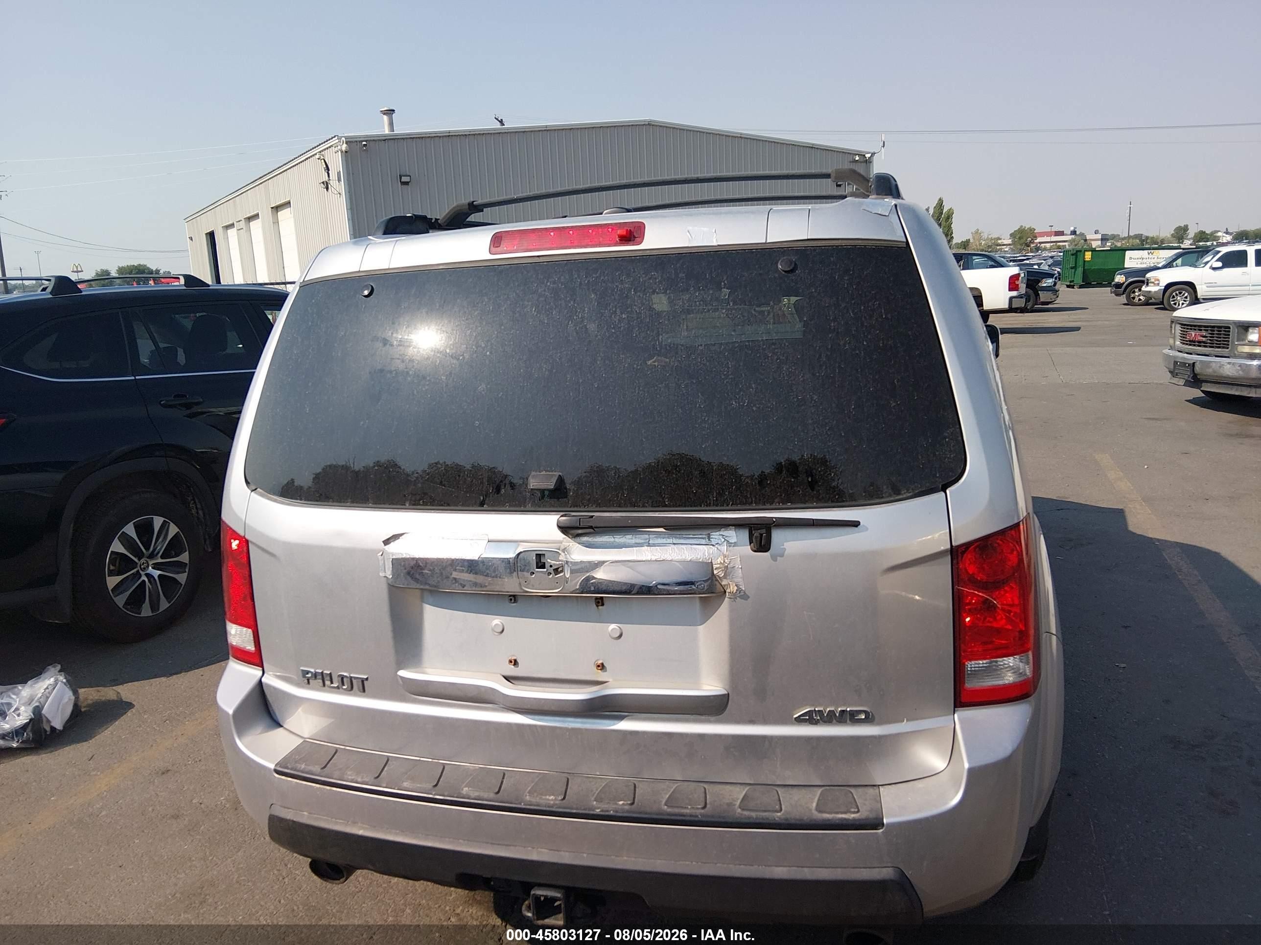 2011 Honda Pilot Ex-l Silver vin: 5FNYF4H5XBB048750