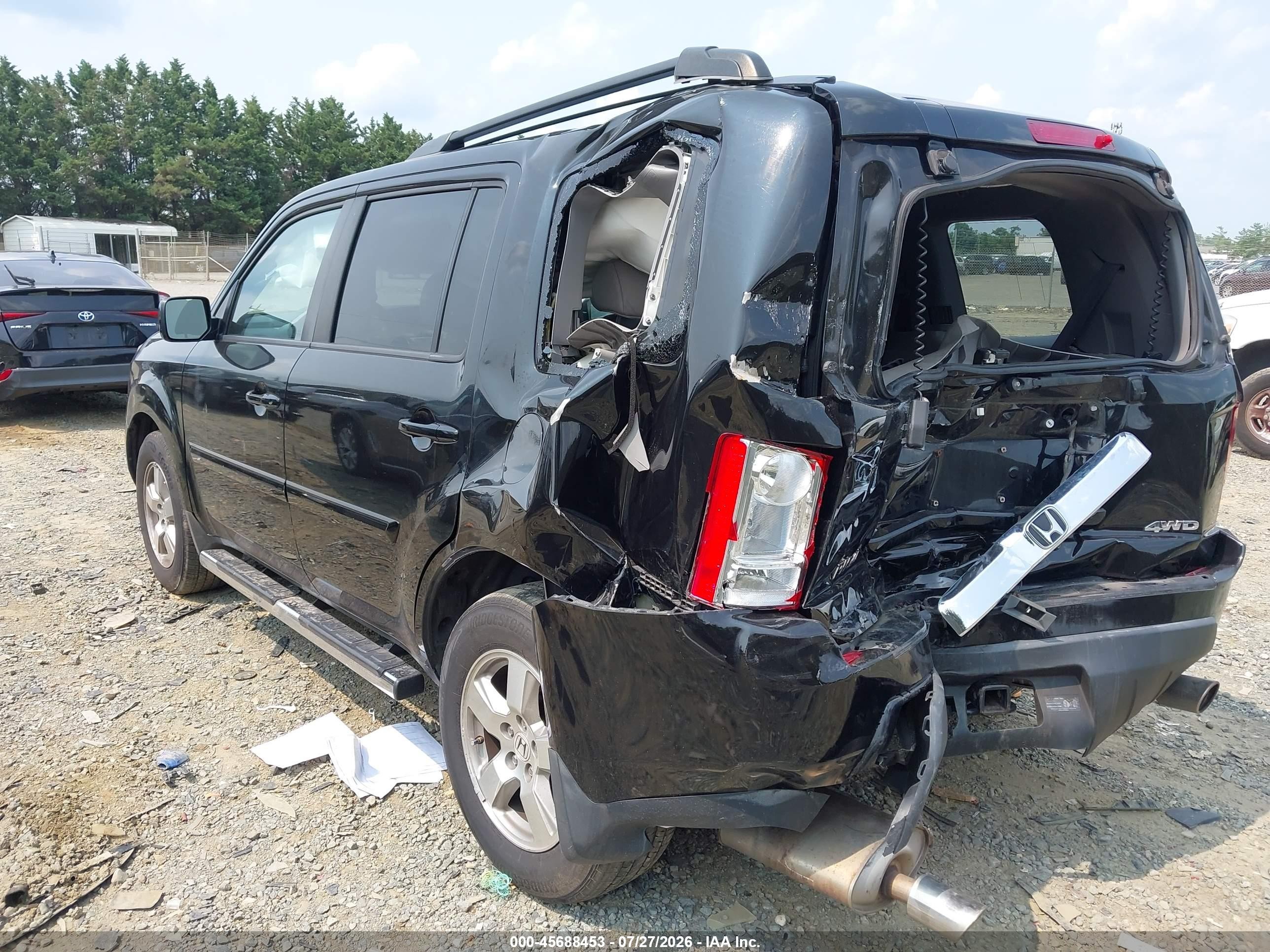 2011 Honda Pilot Ex-l Black vin: 5FNYF4H5XBB065063