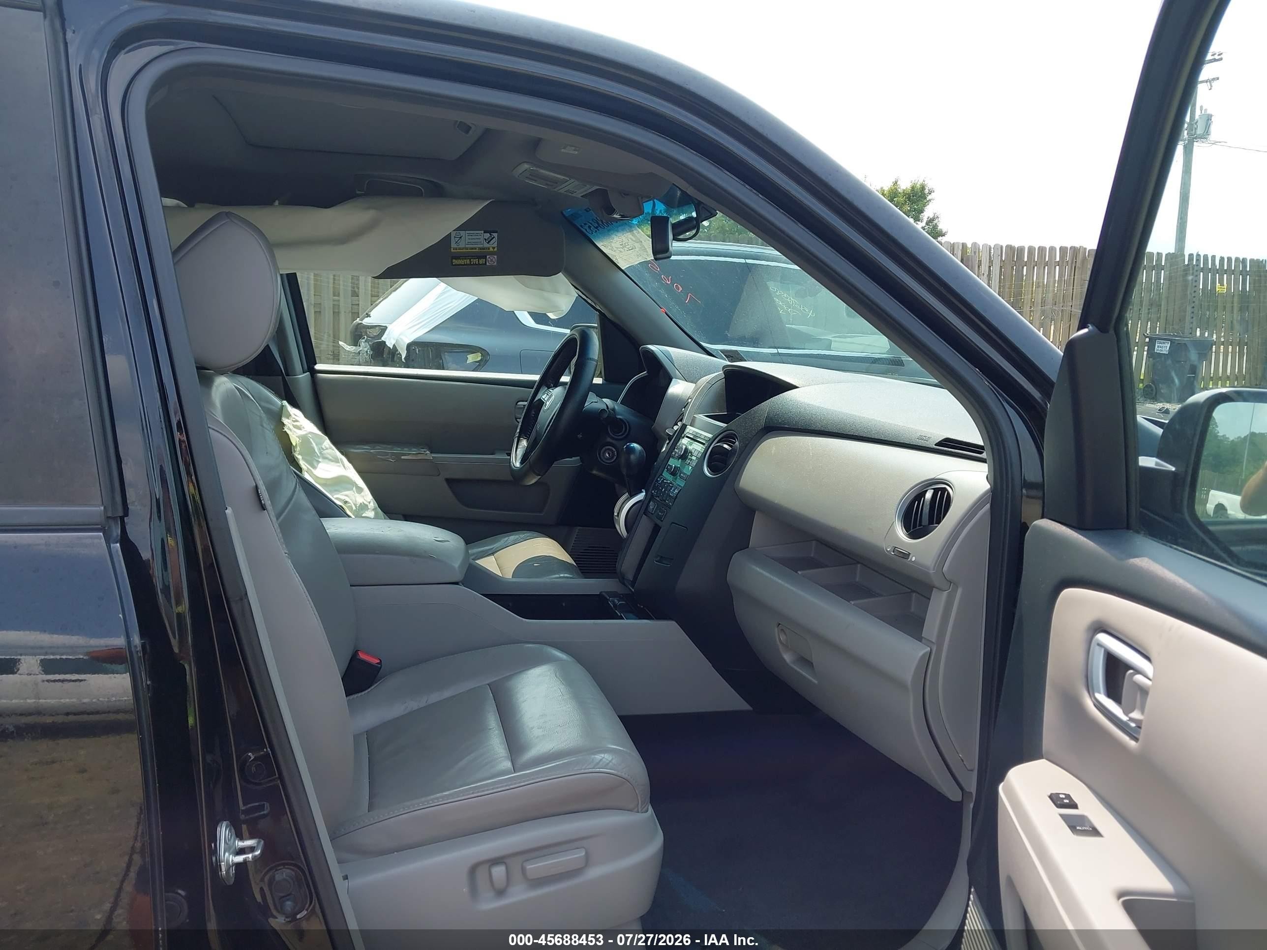 2011 Honda Pilot Ex-l Black vin: 5FNYF4H5XBB065063