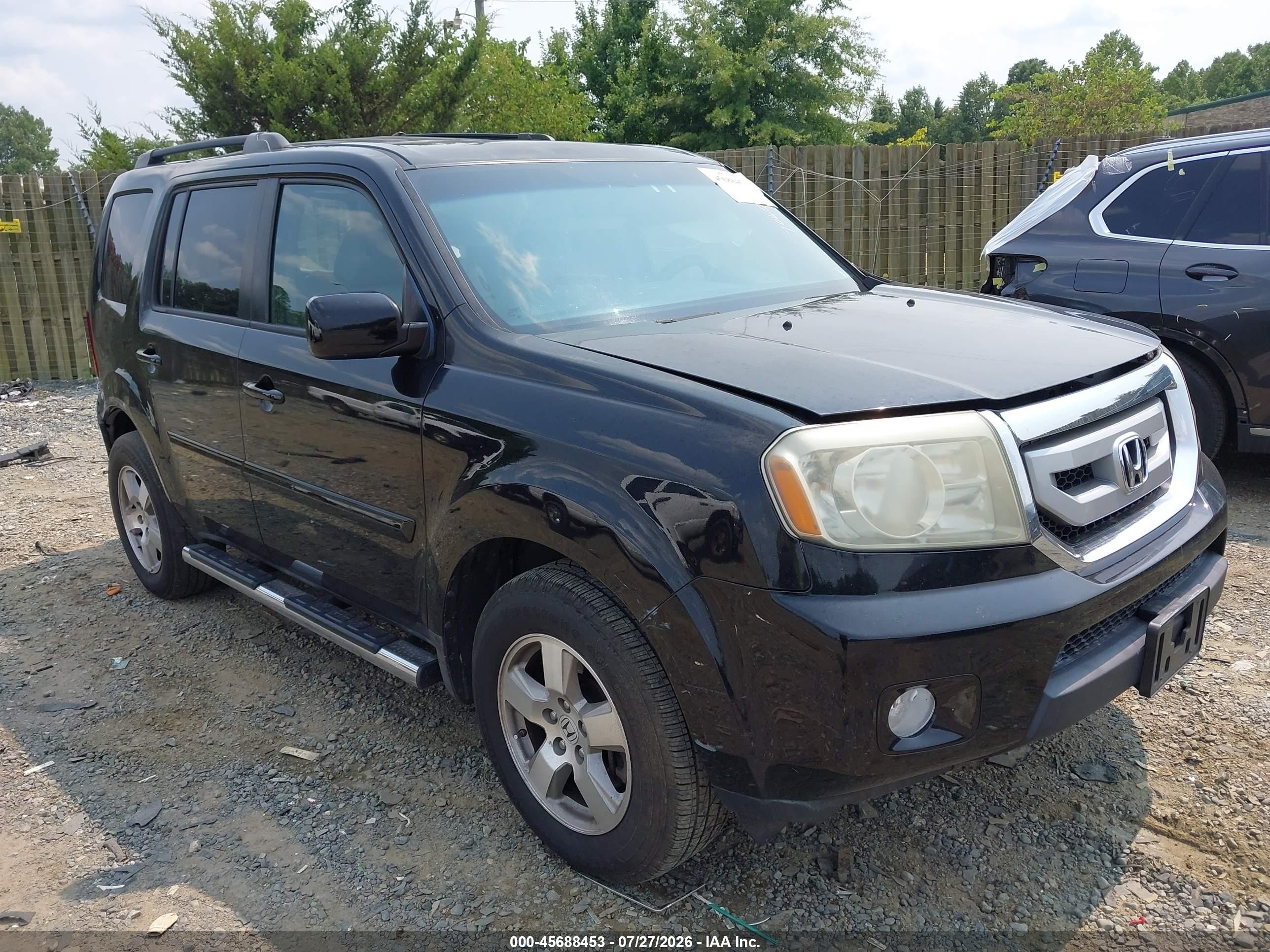 2011 Honda Pilot Ex-l Черный vin: 5FNYF4H5XBB065063