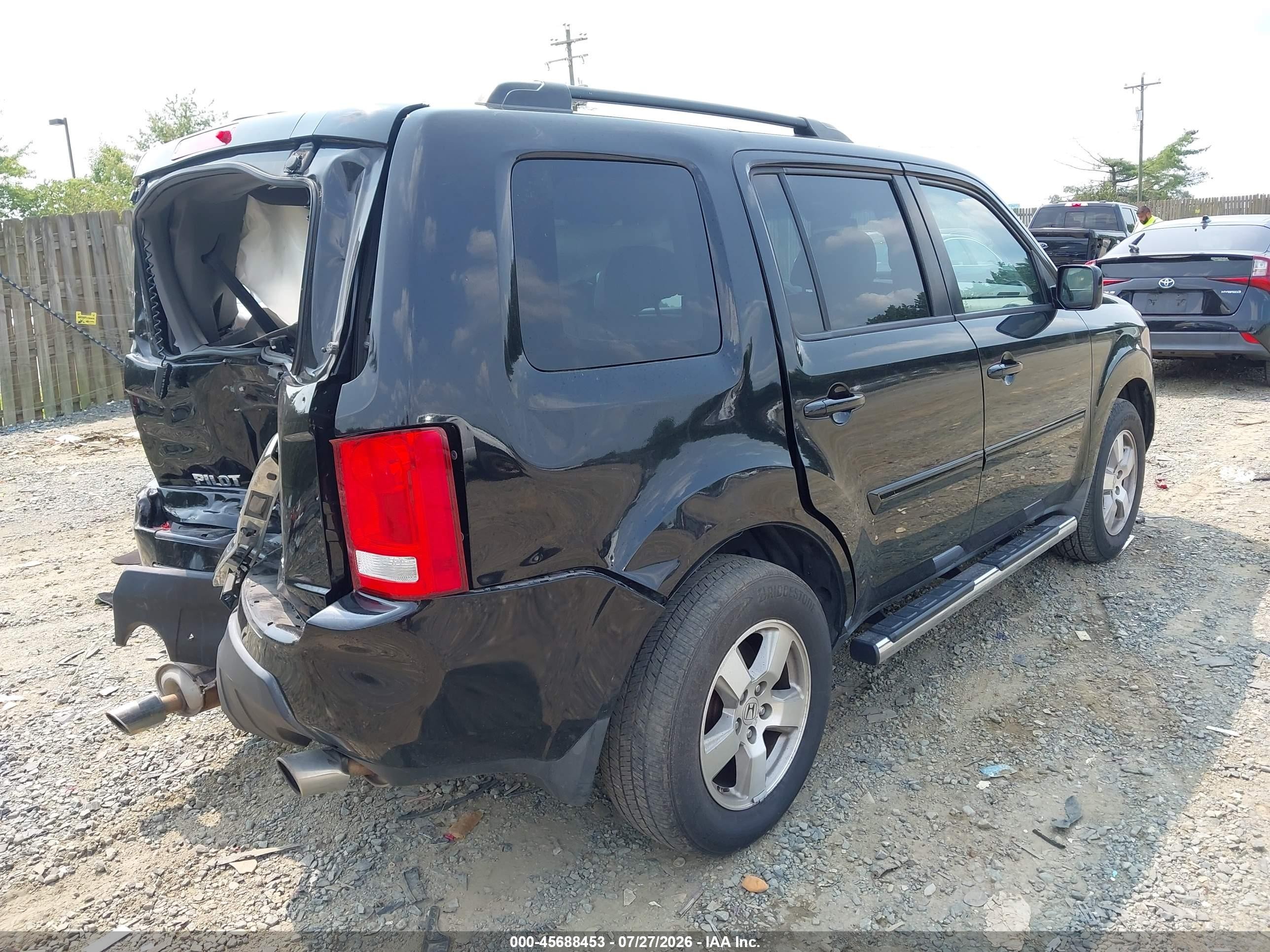 2011 Honda Pilot Ex-l Black vin: 5FNYF4H5XBB065063