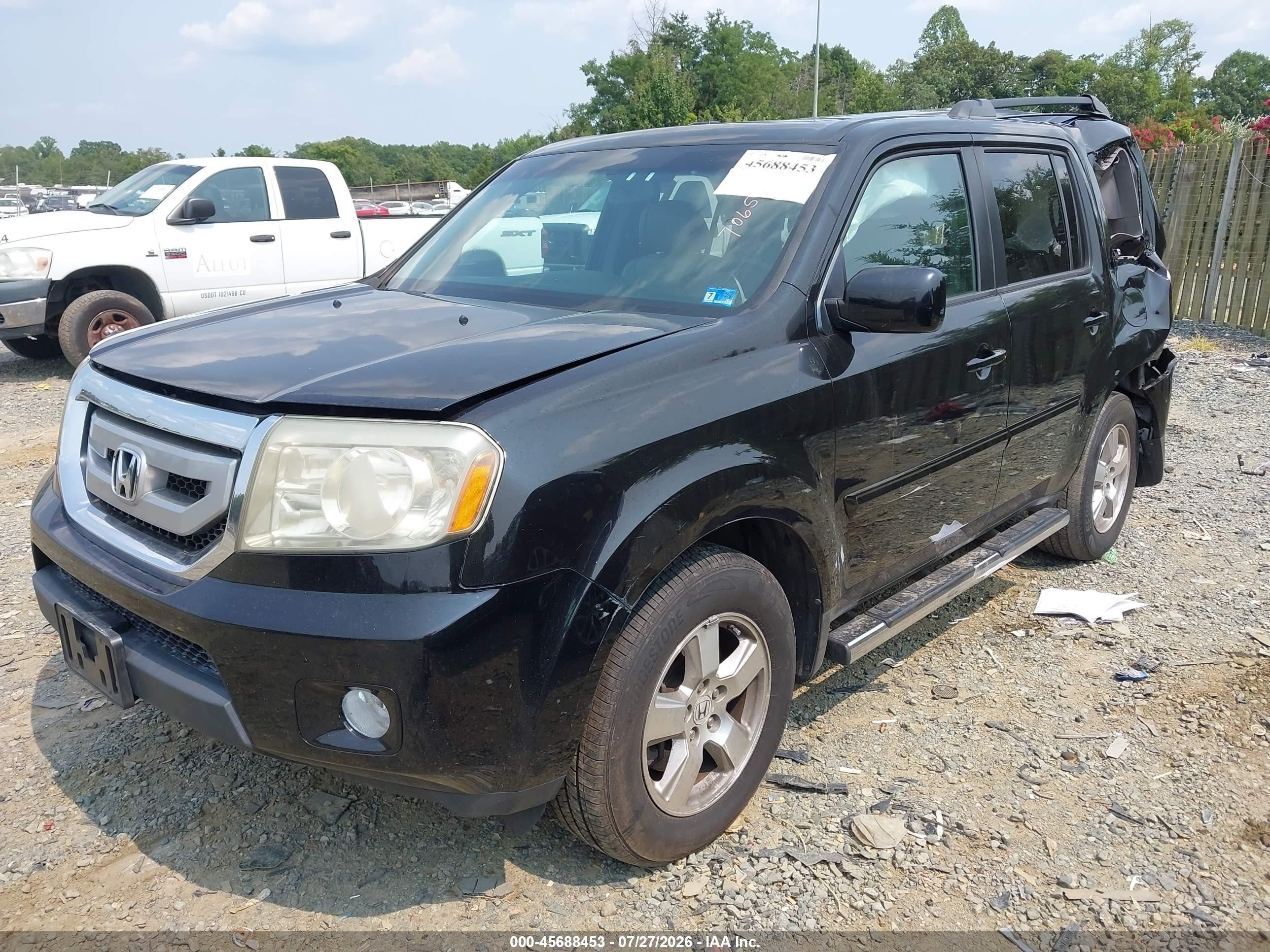 2011 Honda Pilot Ex-l Black vin: 5FNYF4H5XBB065063