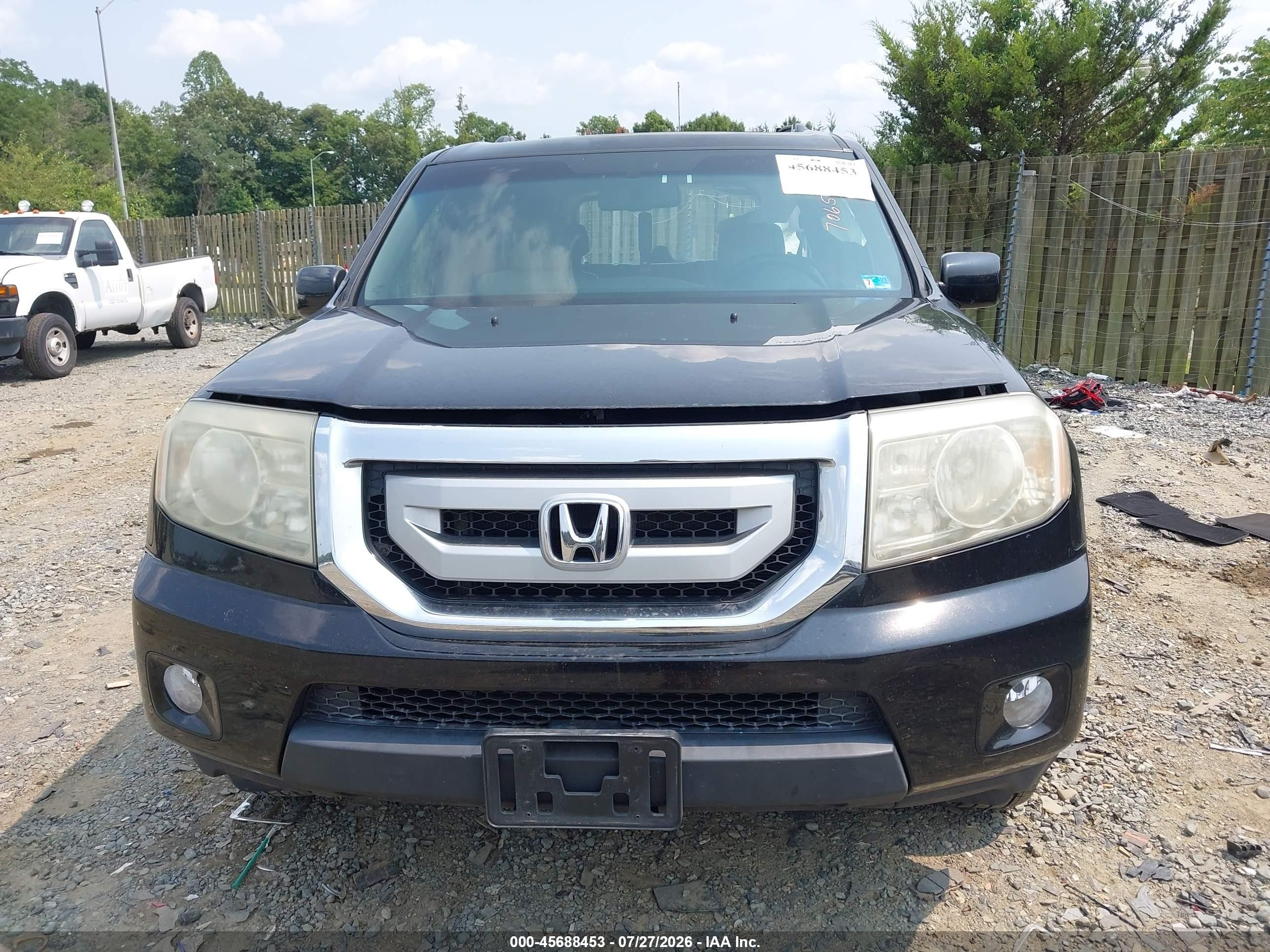 2011 Honda Pilot Ex-l Black vin: 5FNYF4H5XBB065063