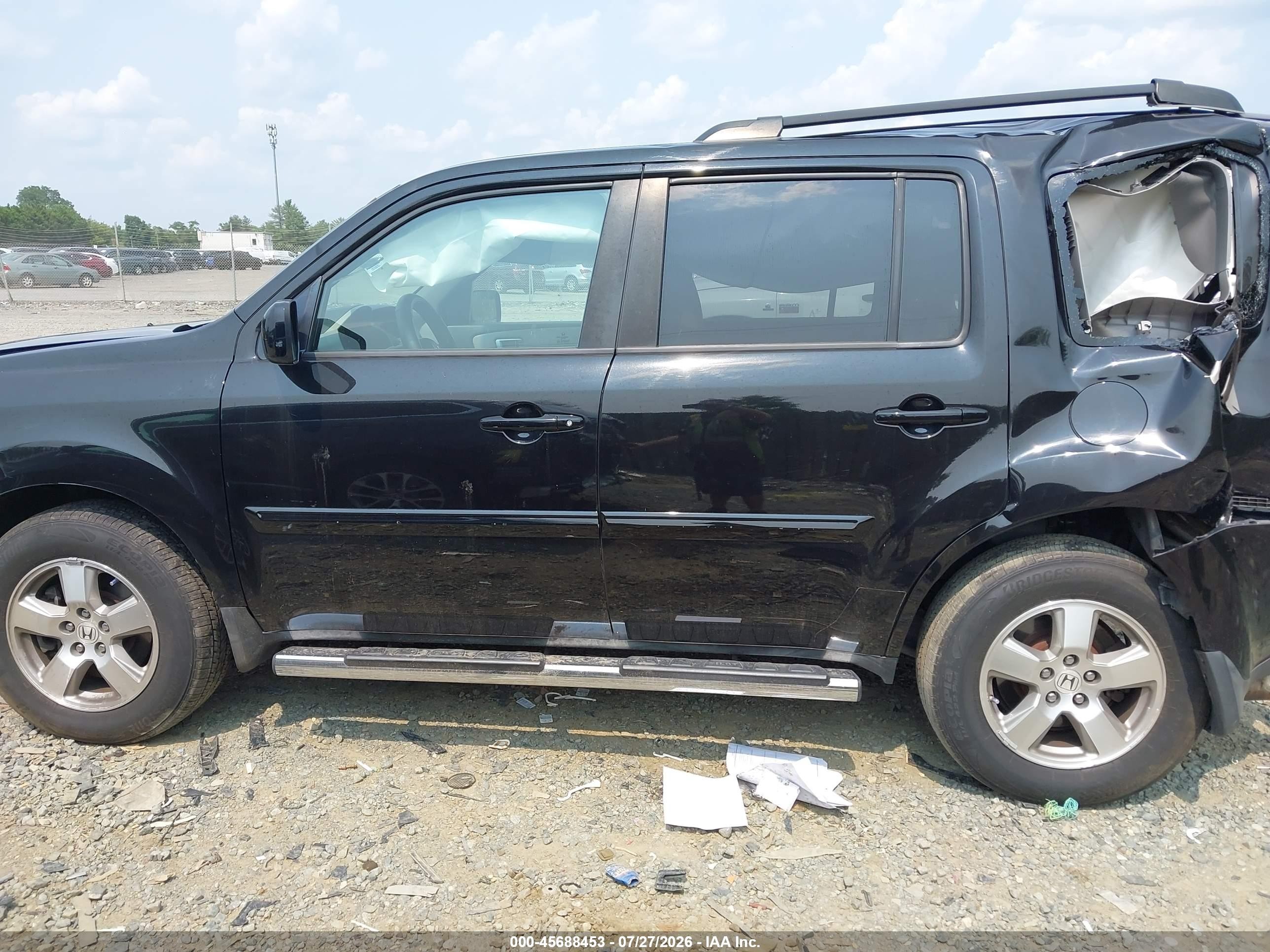 2011 Honda Pilot Ex-l Black vin: 5FNYF4H5XBB065063