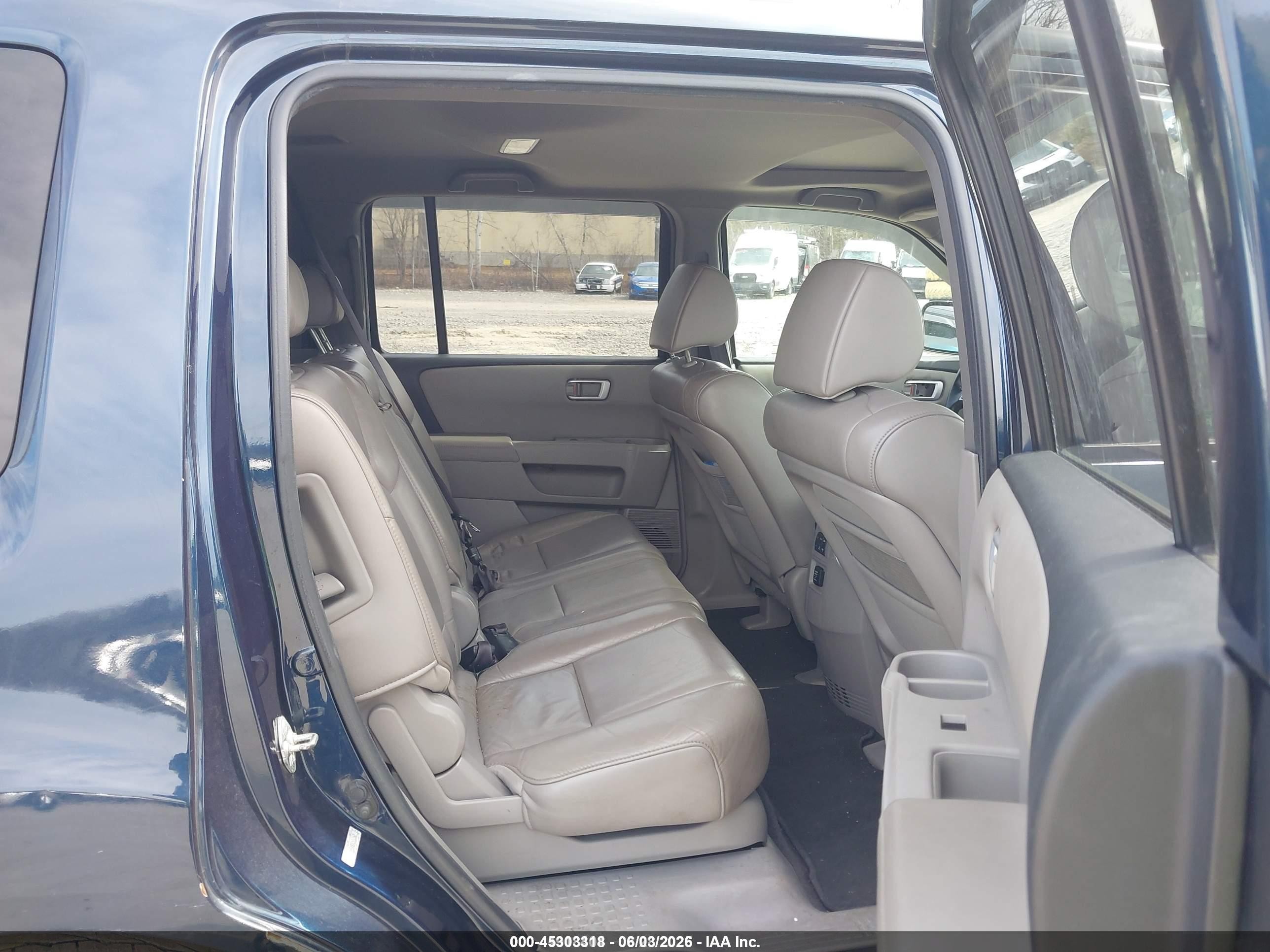 2011 Honda Pilot Ex-l Blue vin: 5FNYF4H5XBB085362