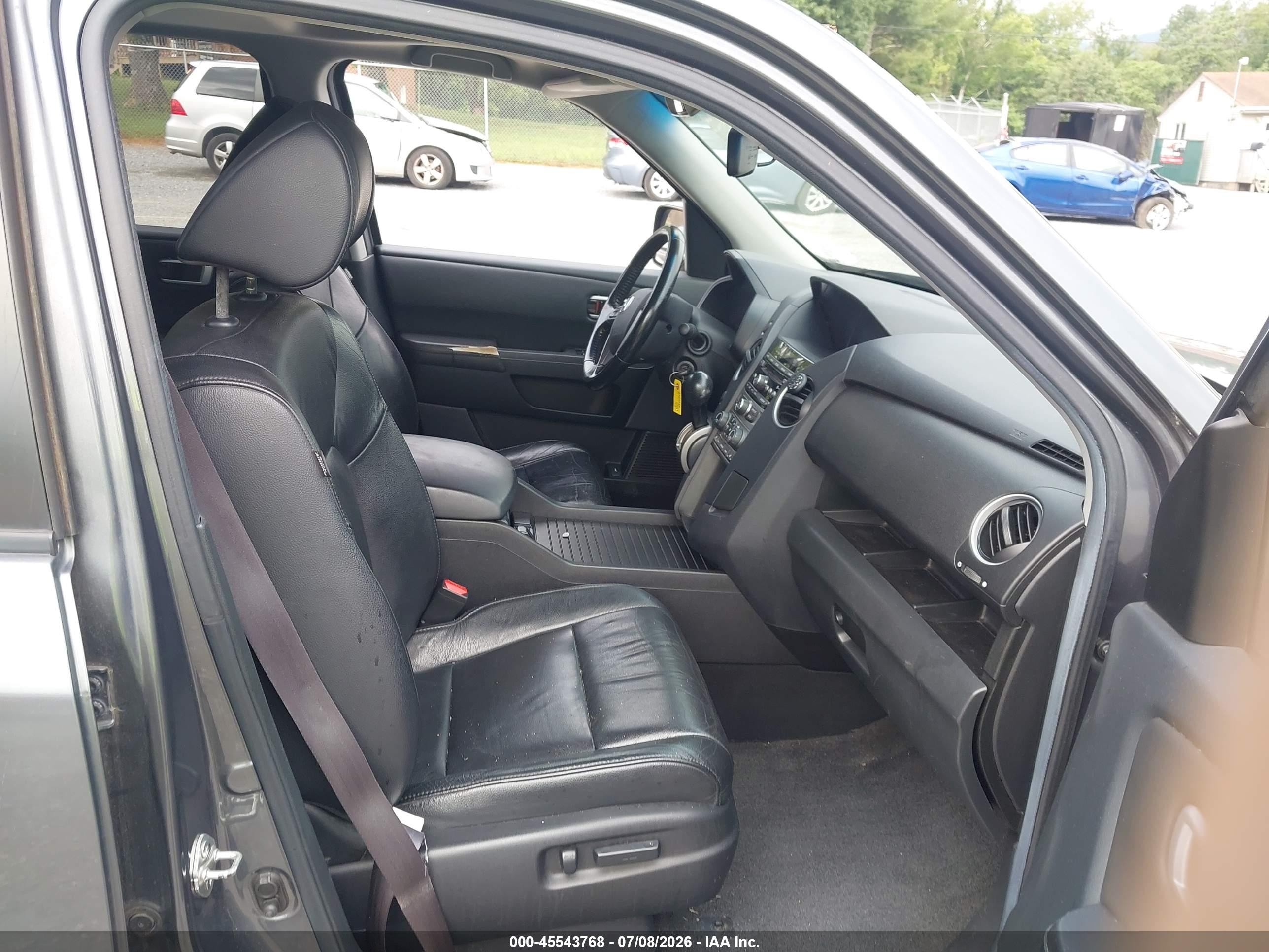 2012 Honda Pilot Ex-l Gray vin: 5FNYF4H5XCB007021