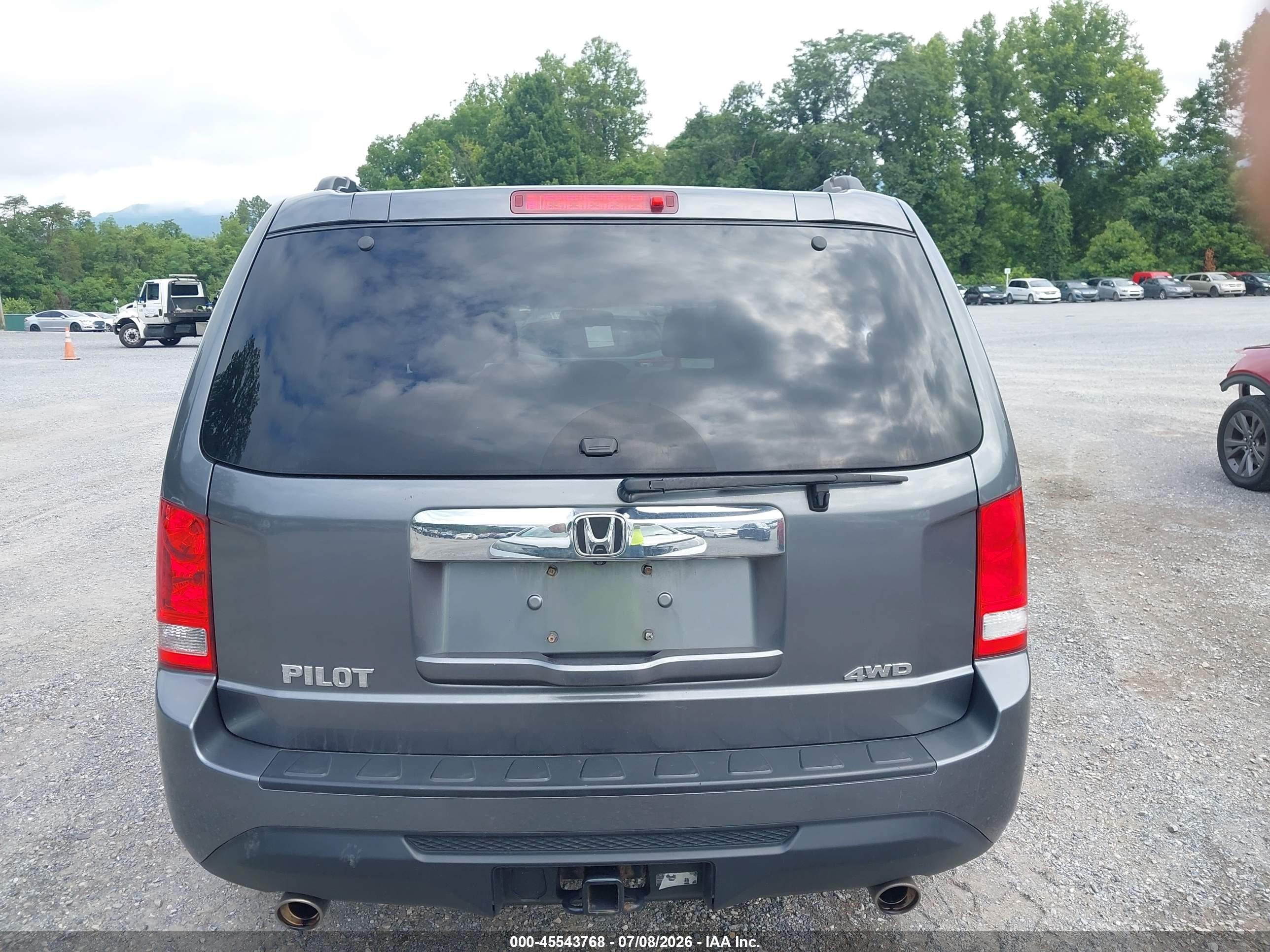2012 Honda Pilot Ex-l Gray vin: 5FNYF4H5XCB007021