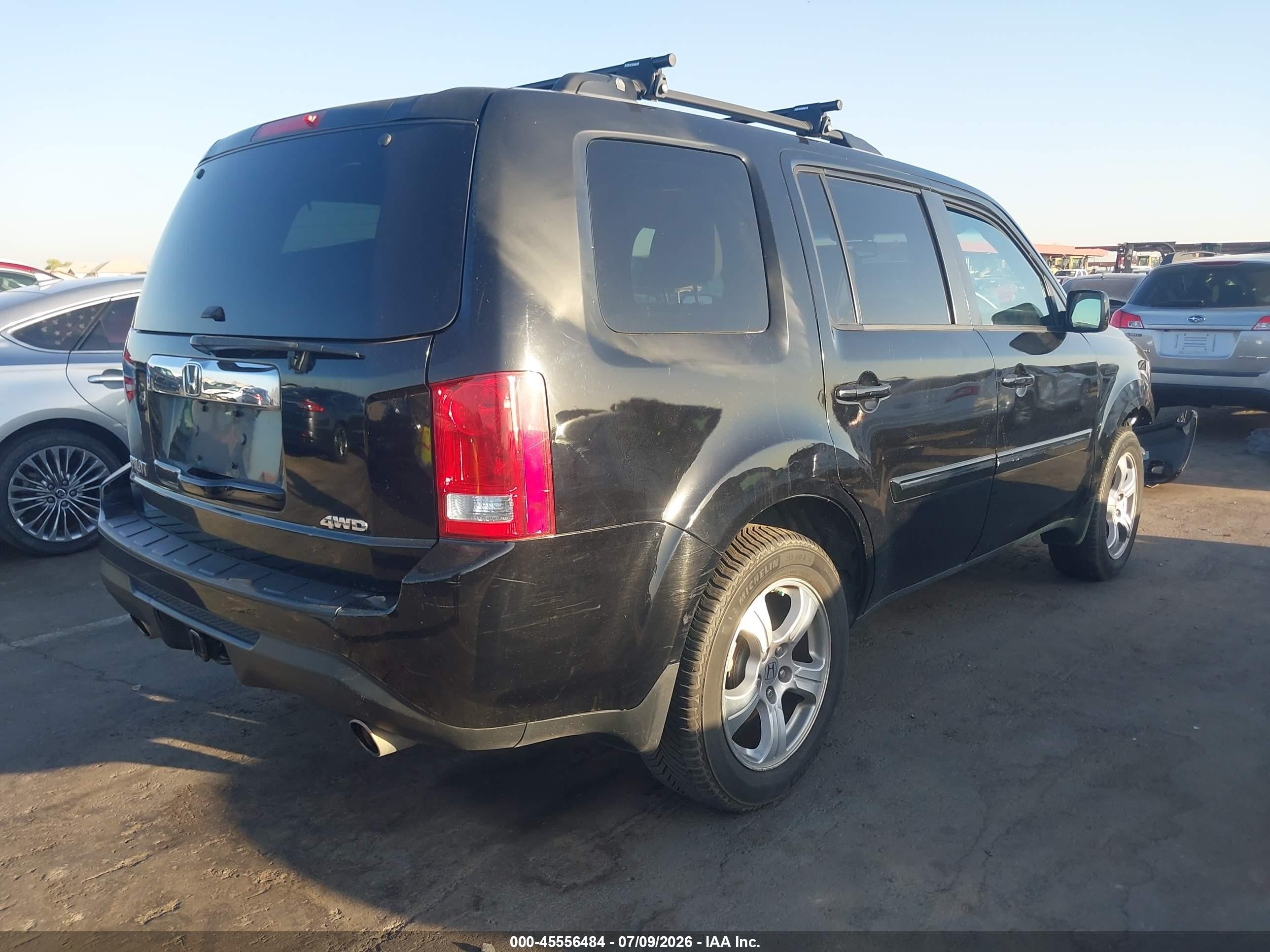2012 Honda Pilot Ex-l Черный vin: 5FNYF4H5XCB021162