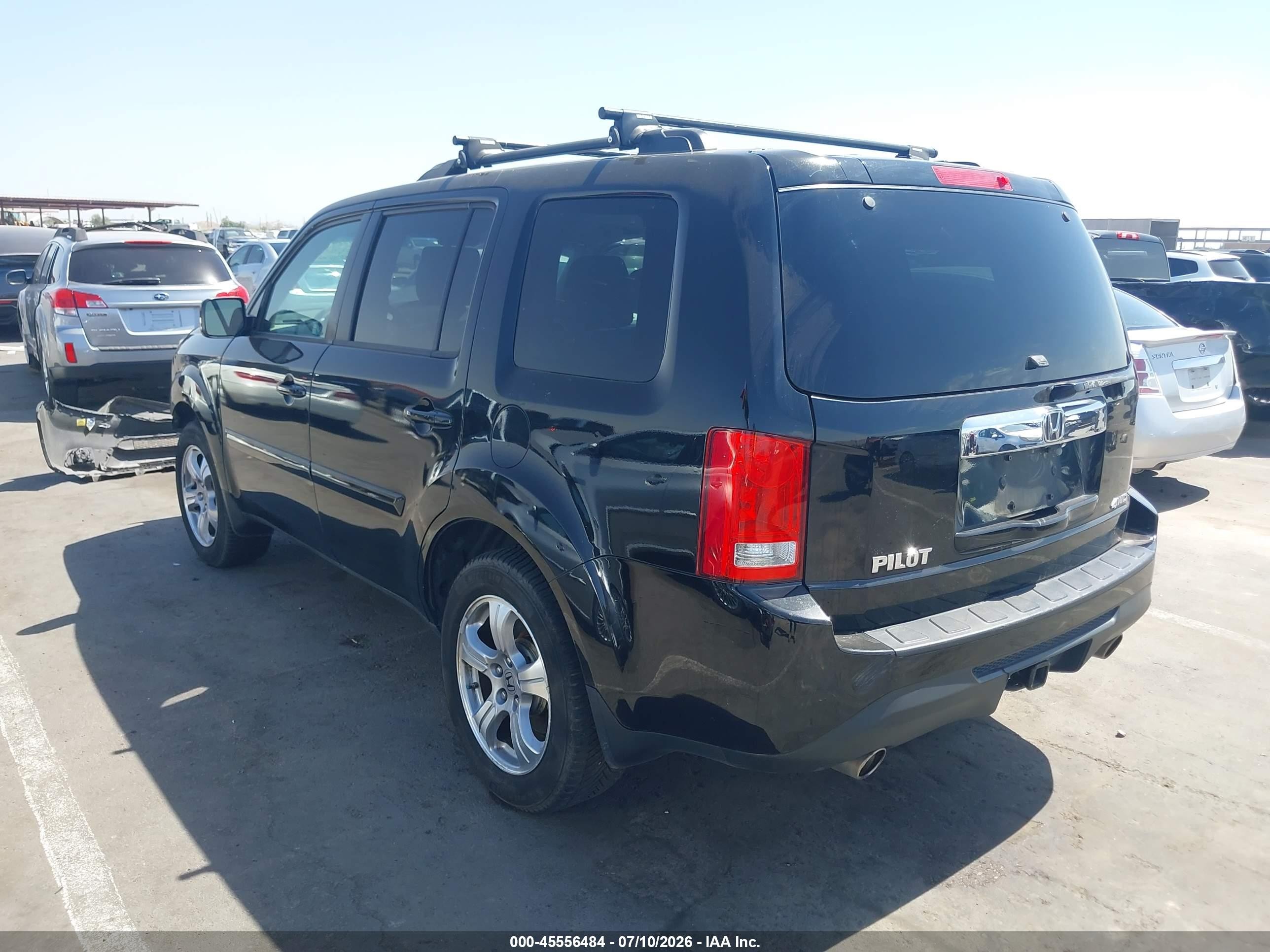 2012 Honda Pilot Ex-l Черный vin: 5FNYF4H5XCB021162