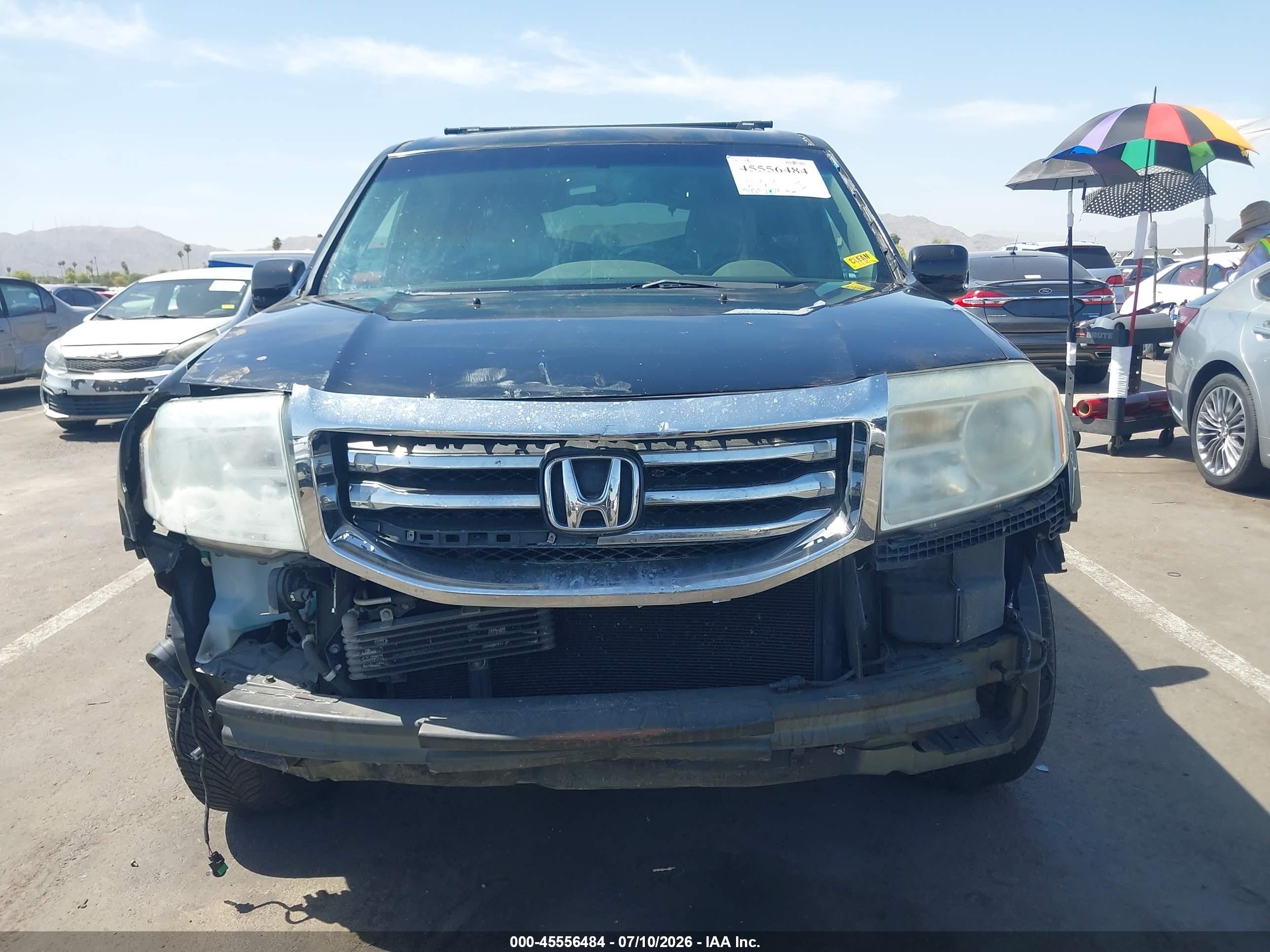 2012 Honda Pilot Ex-l Черный vin: 5FNYF4H5XCB021162