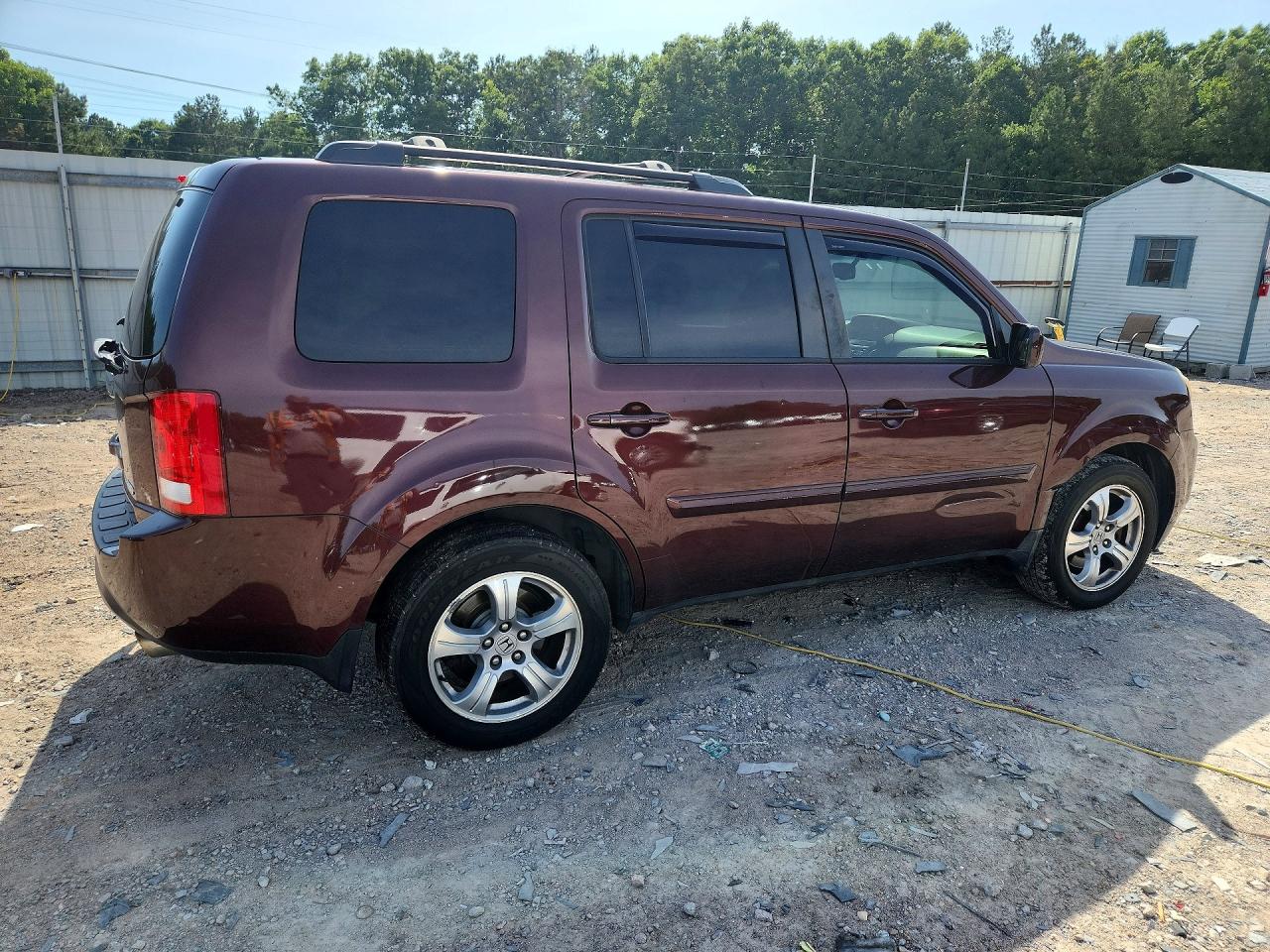2012 Honda Pilot Exl Burgundy vin: 5FNYF4H5XCB027530