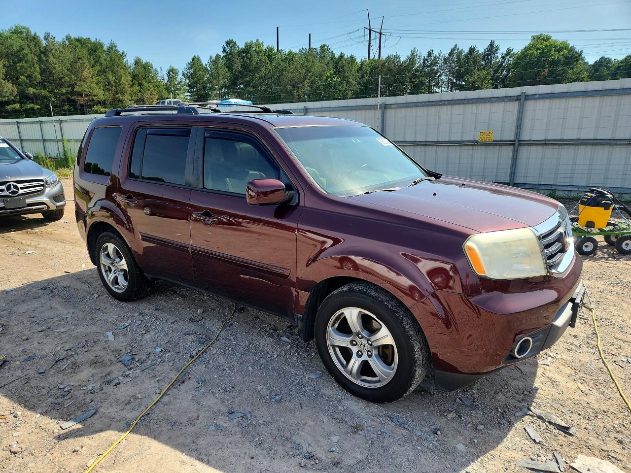 2012 Honda Pilot Exl Burgundy vin: 5FNYF4H5XCB027530