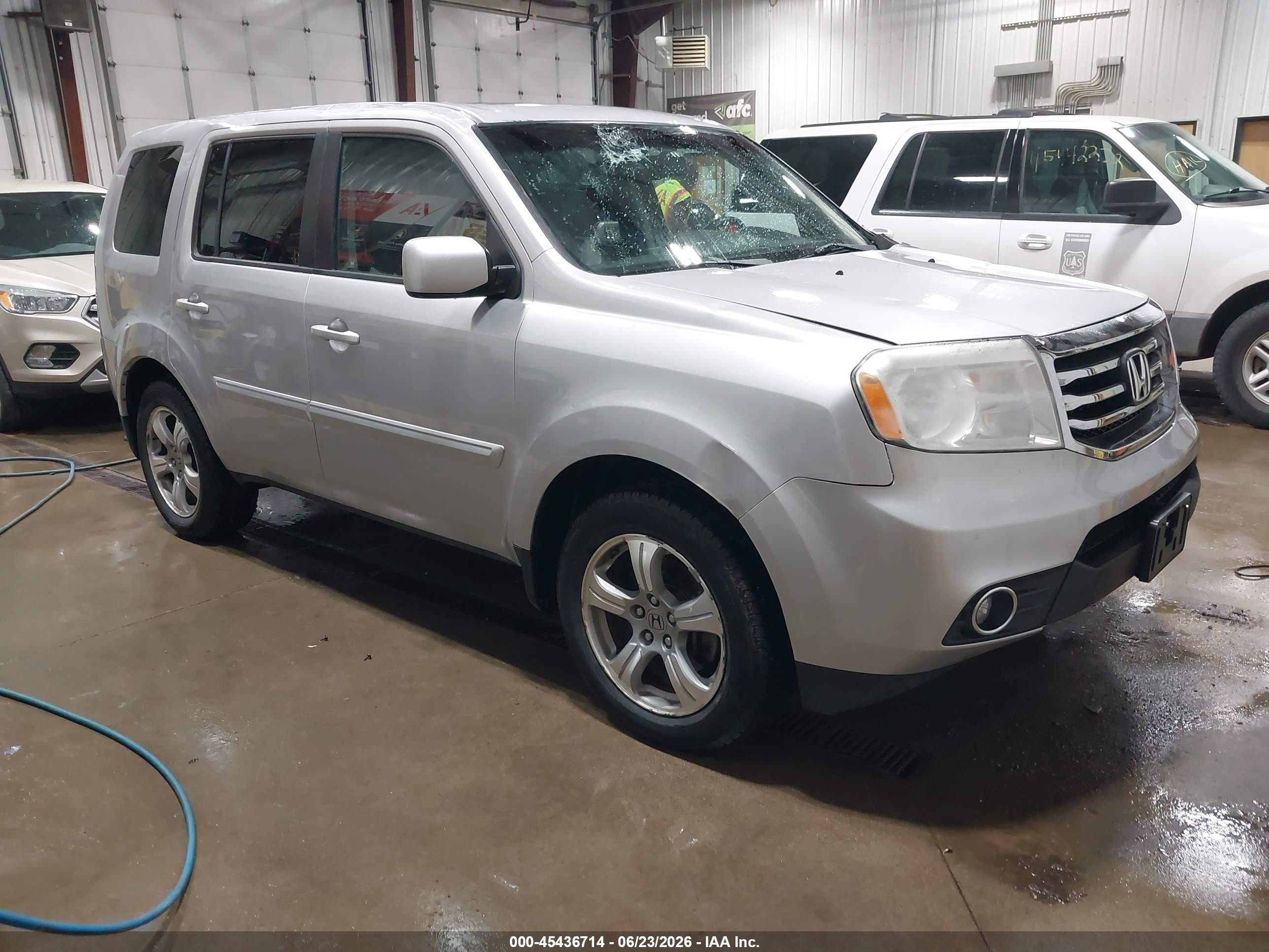 2012 Honda Pilot Ex-l Silver vin: 5FNYF4H5XCB033439