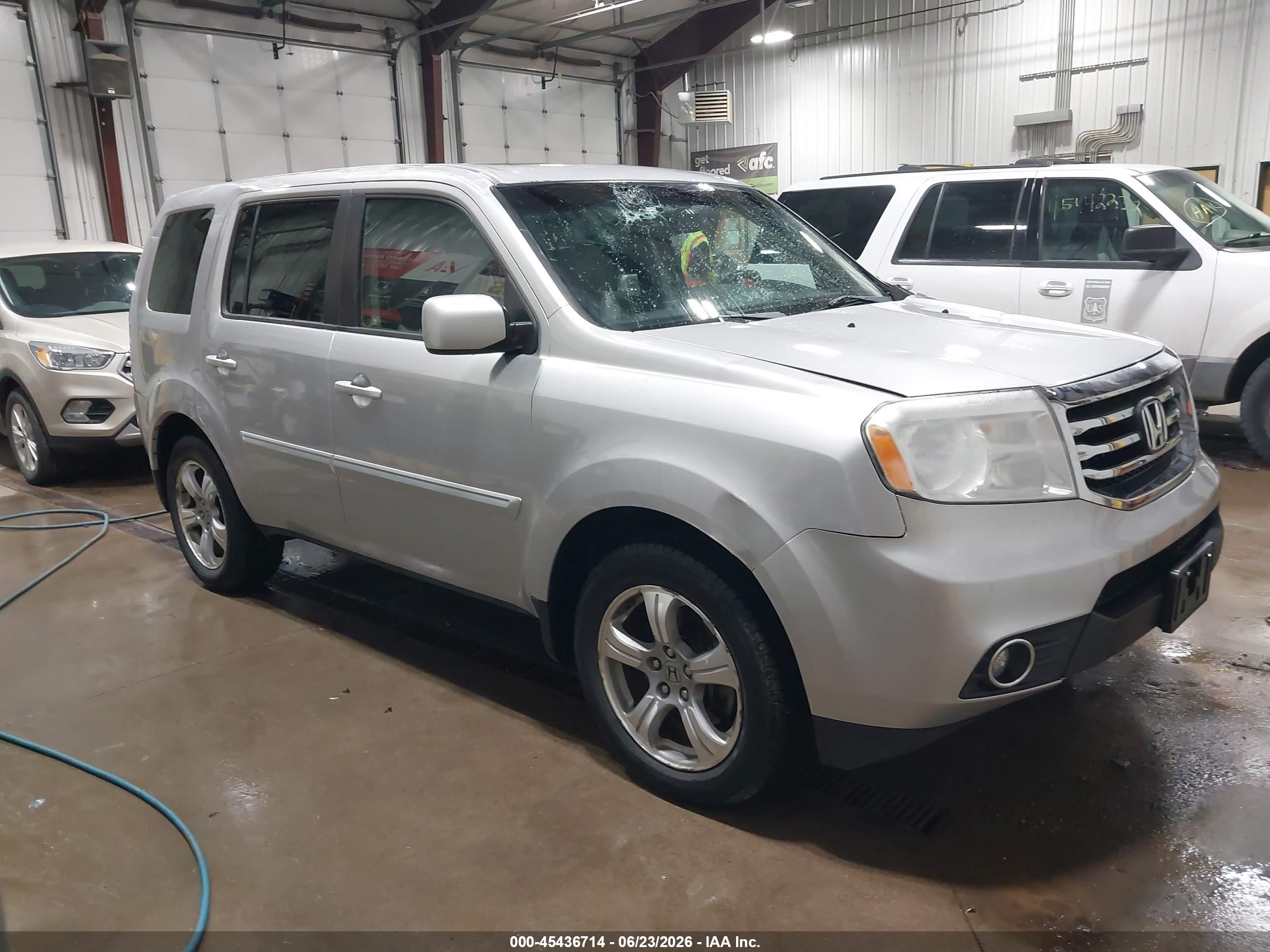 2012 Honda Pilot Ex-l Silver vin: 5FNYF4H5XCB033439