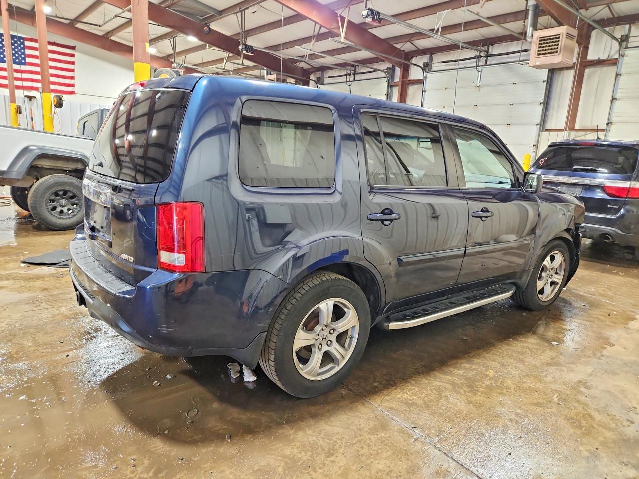 2012 Honda Pilot Exl Blue vin: 5FNYF4H5XCB067932