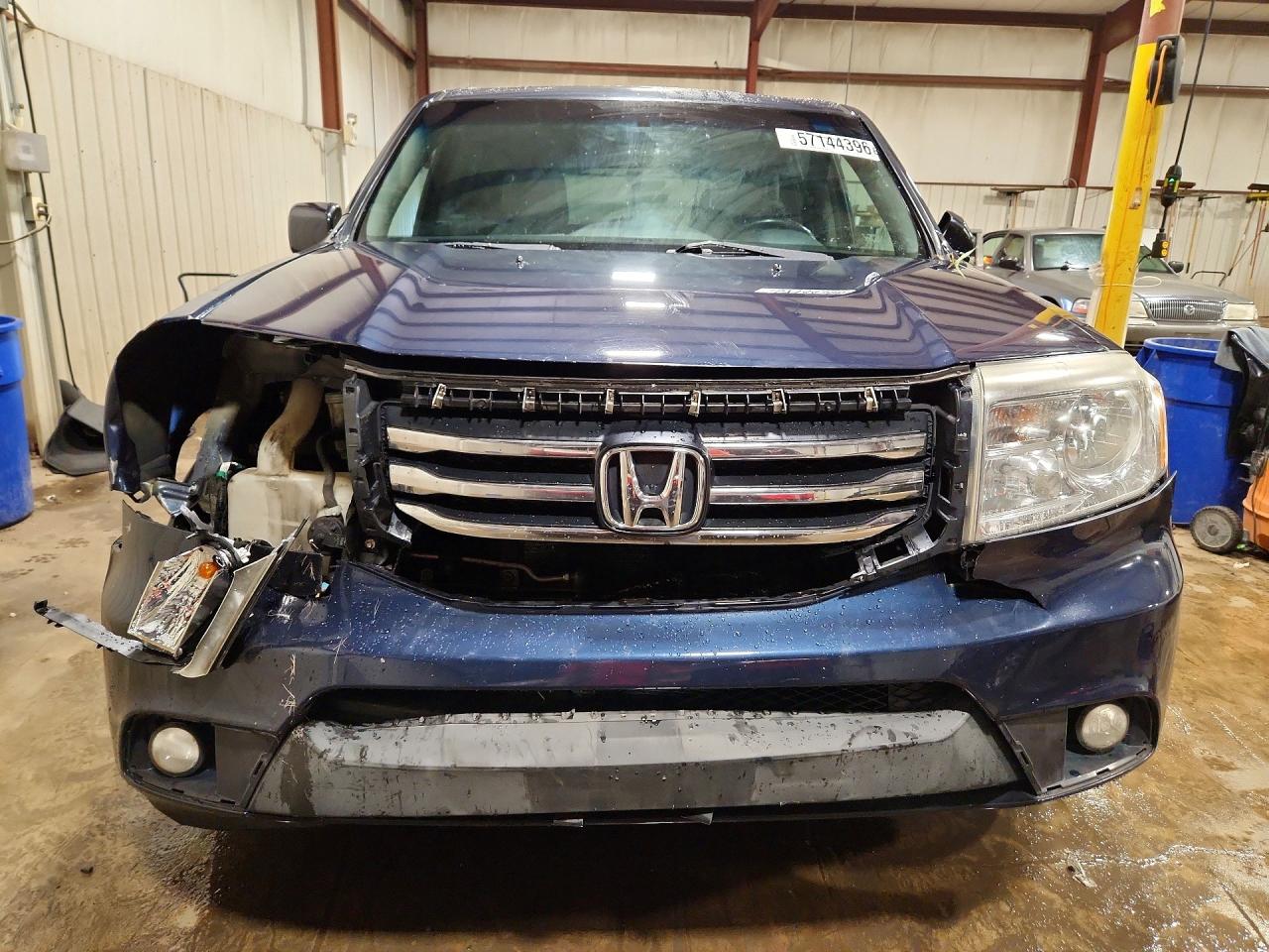 2012 Honda Pilot Exl Blue vin: 5FNYF4H5XCB067932