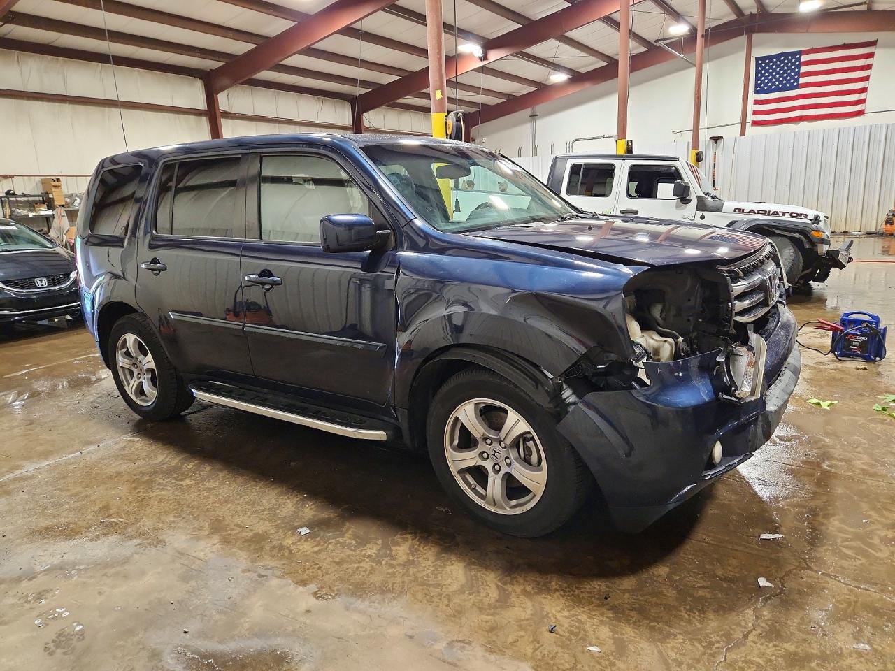 2012 Honda Pilot Exl Blue vin: 5FNYF4H5XCB067932