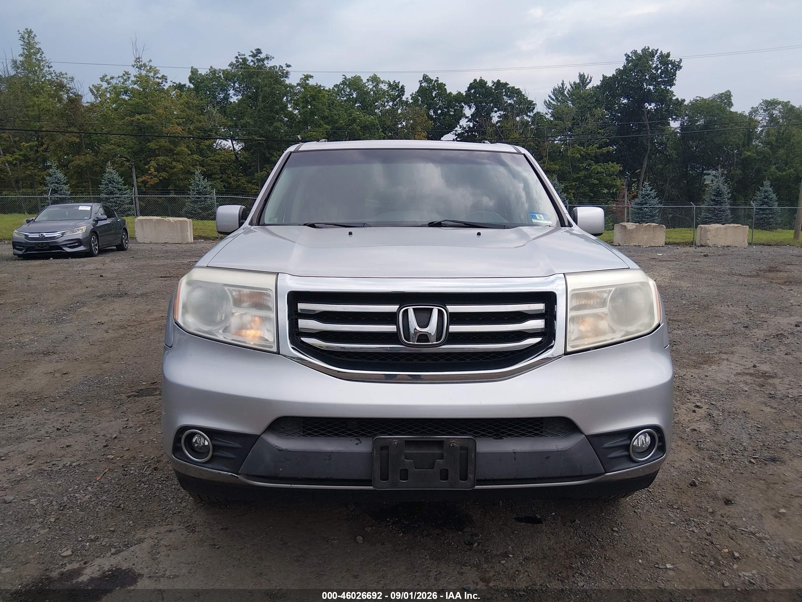 2012 Honda Pilot Ex-l Silver vin: 5FNYF4H5XCB076369