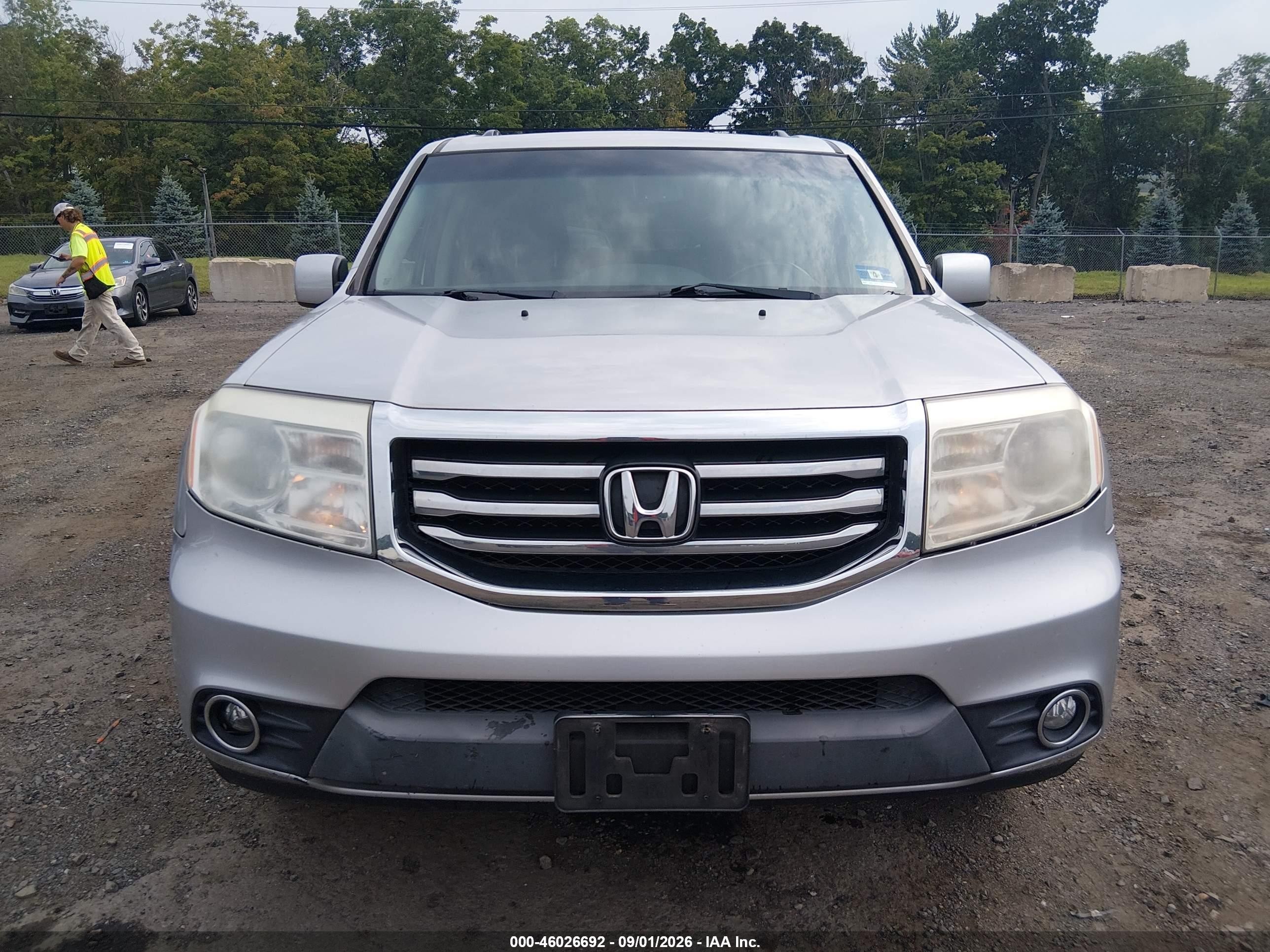 2012 Honda Pilot Ex-l Silver vin: 5FNYF4H5XCB076369