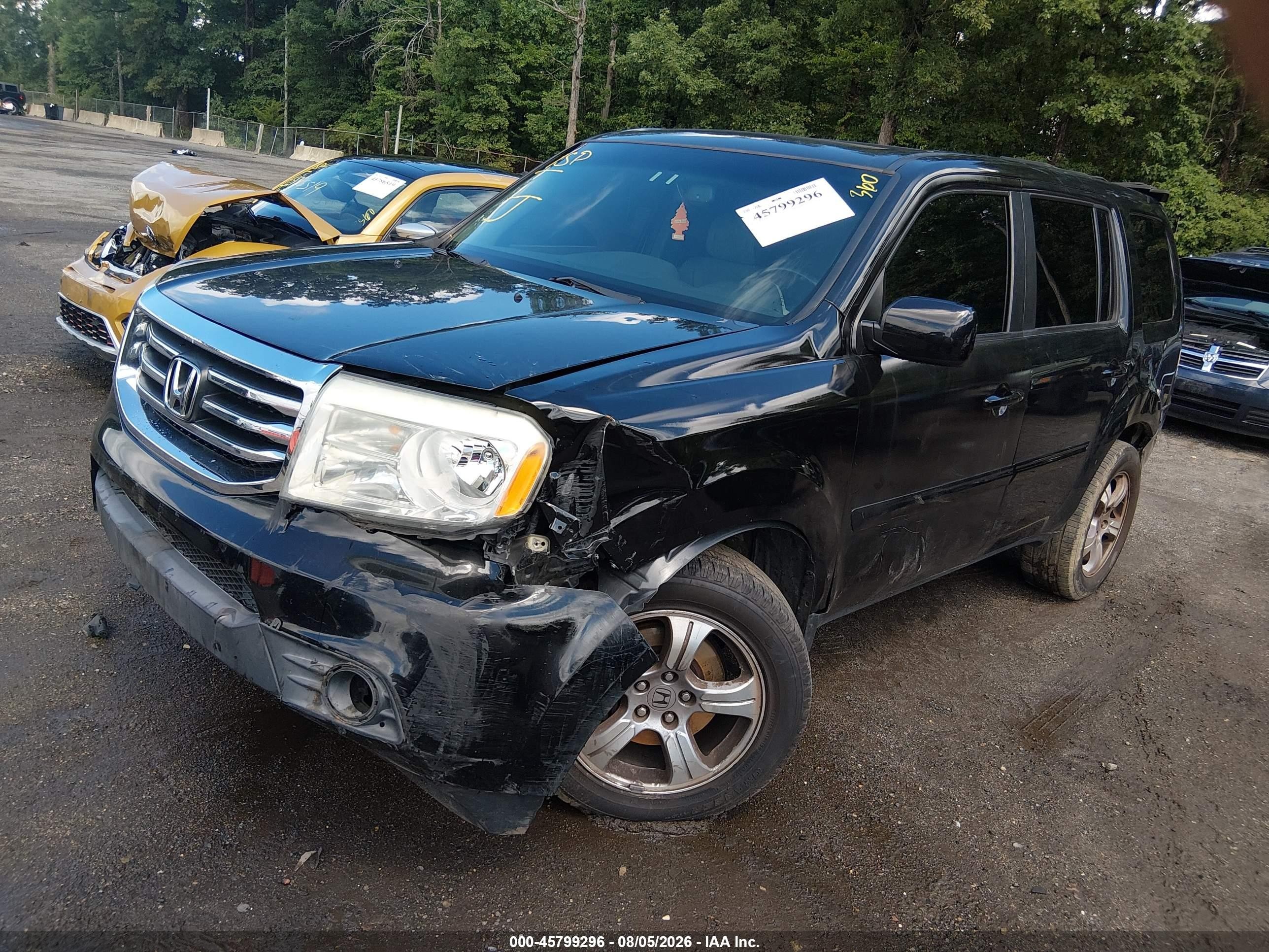 2013 Honda Pilot Ex-l Black vin: 5FNYF4H5XDB021373