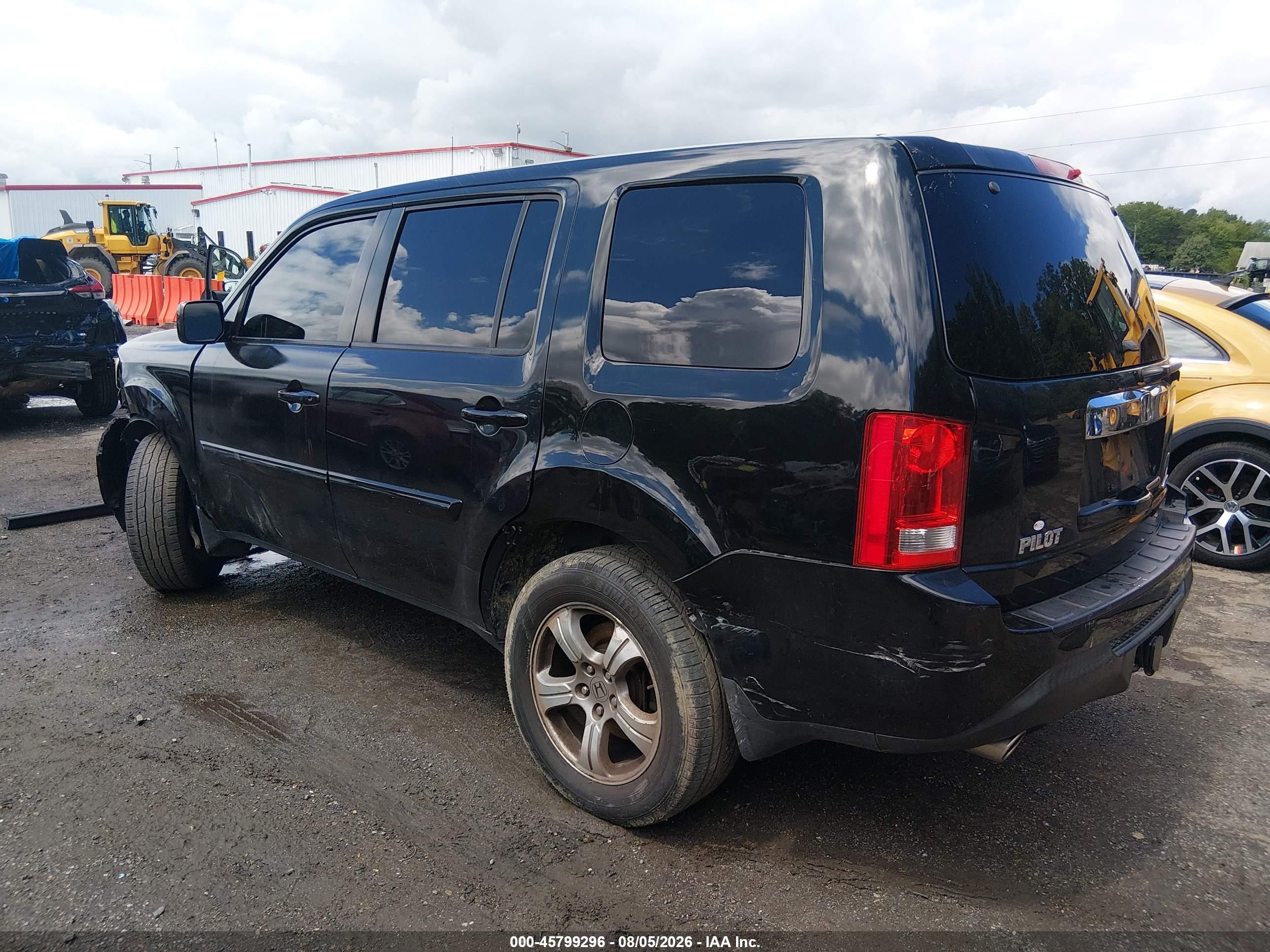 2013 Honda Pilot Ex-l Black vin: 5FNYF4H5XDB021373