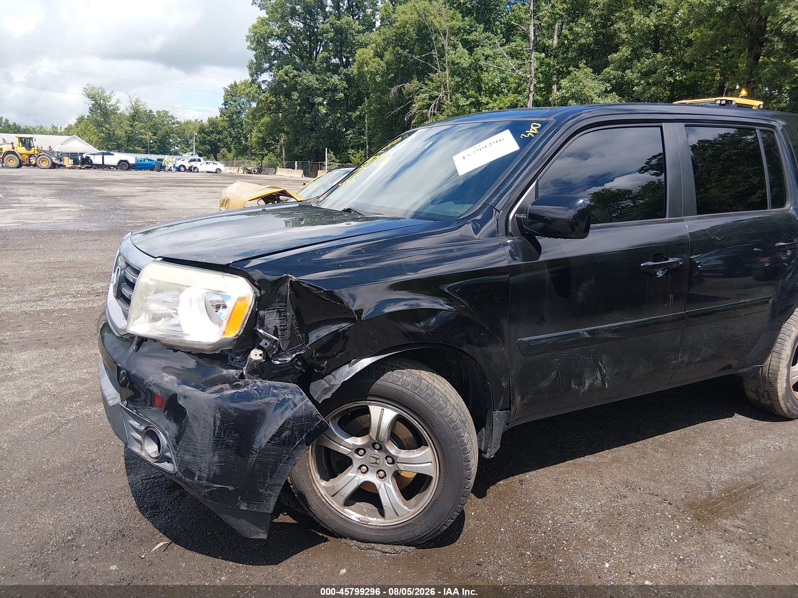 2013 Honda Pilot Ex-l Black vin: 5FNYF4H5XDB021373