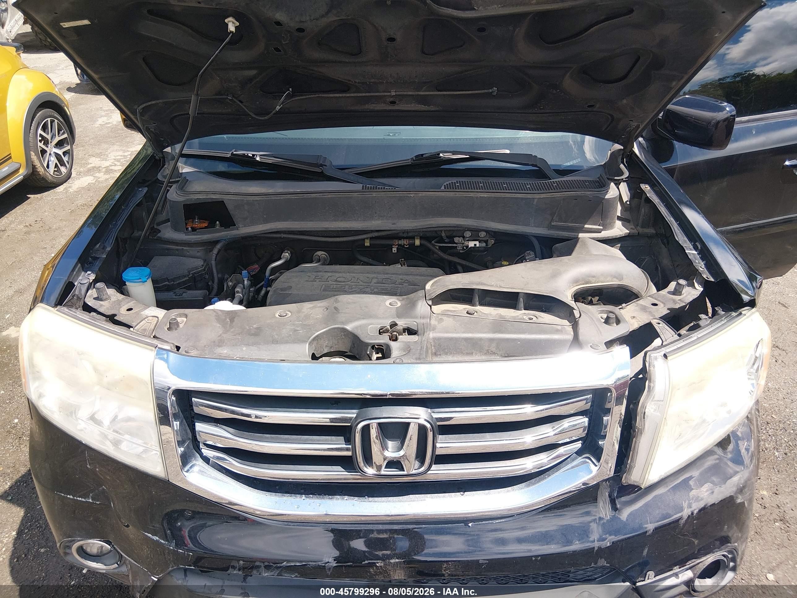 2013 Honda Pilot Ex-l Black vin: 5FNYF4H5XDB021373