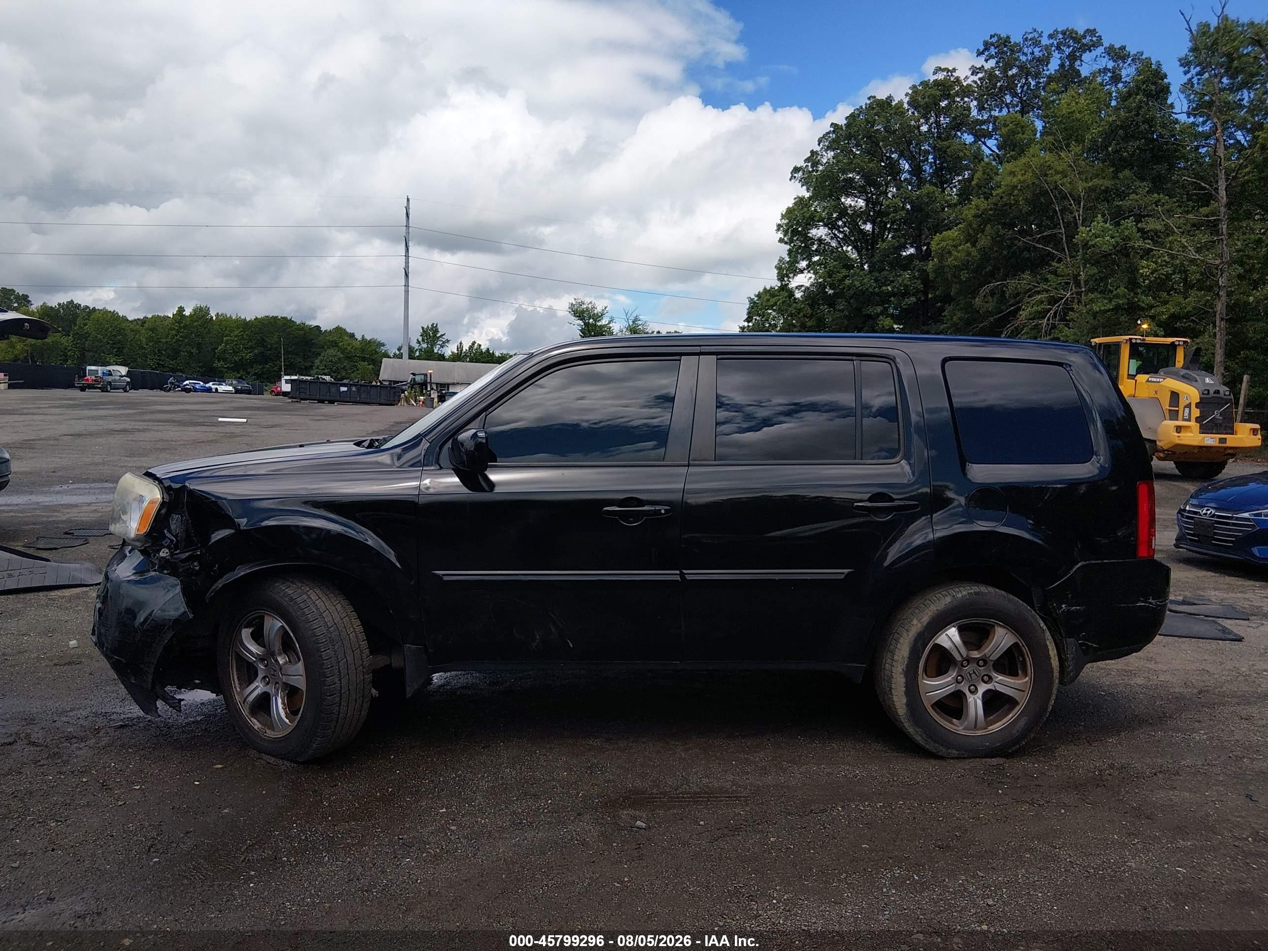 2013 Honda Pilot Ex-l Black vin: 5FNYF4H5XDB021373
