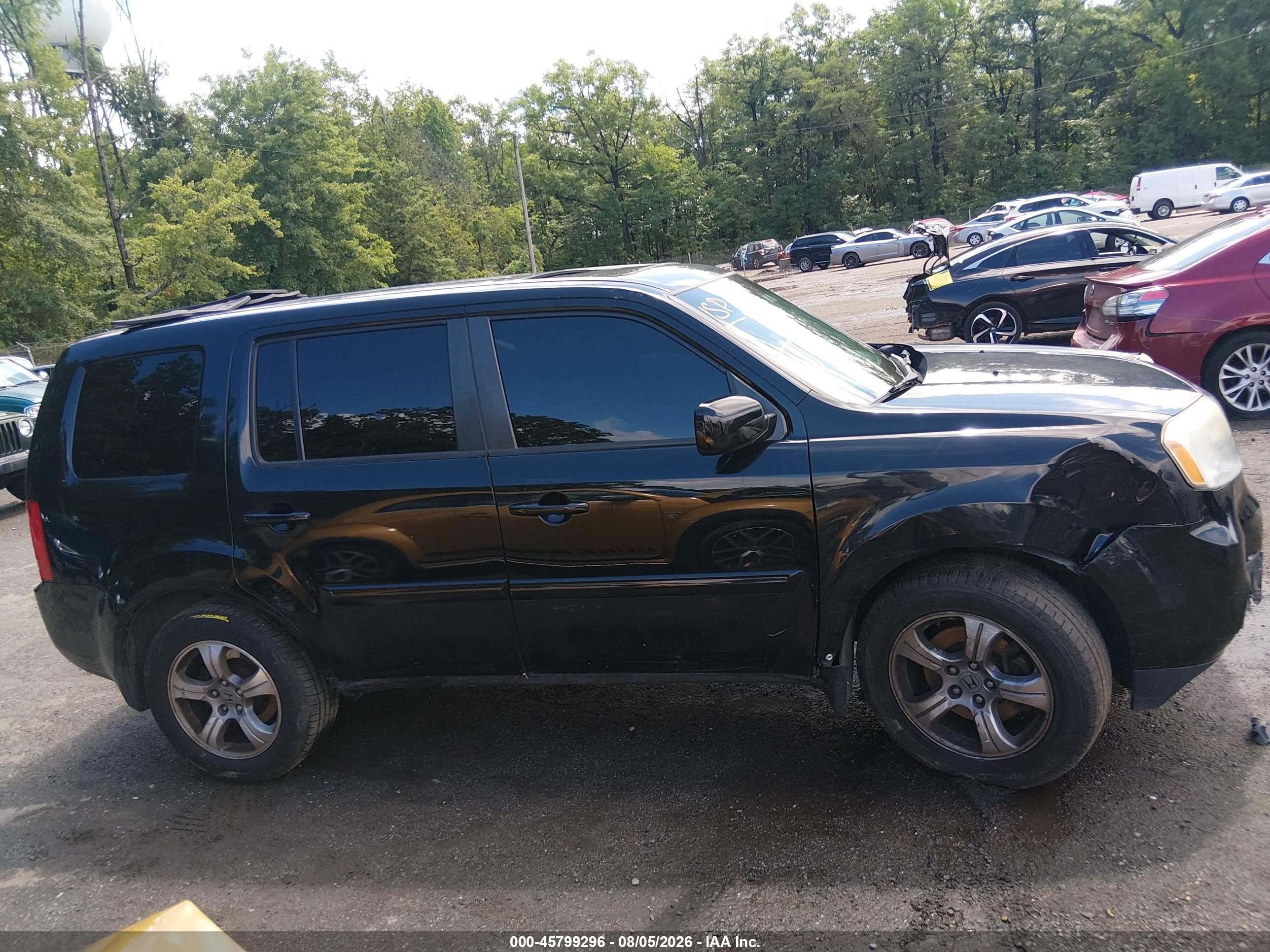 2013 Honda Pilot Ex-l Black vin: 5FNYF4H5XDB021373