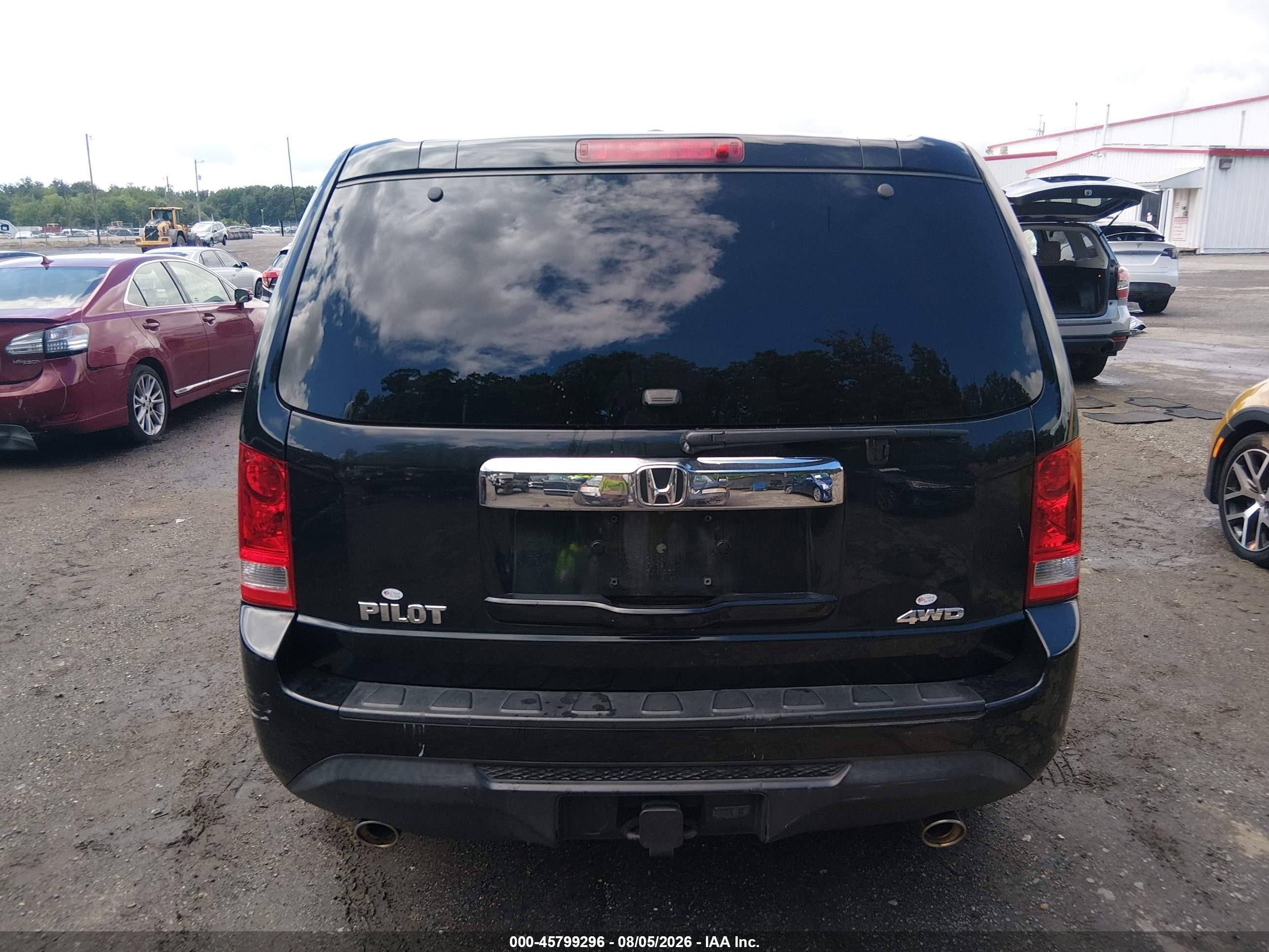 2013 Honda Pilot Ex-l Black vin: 5FNYF4H5XDB021373