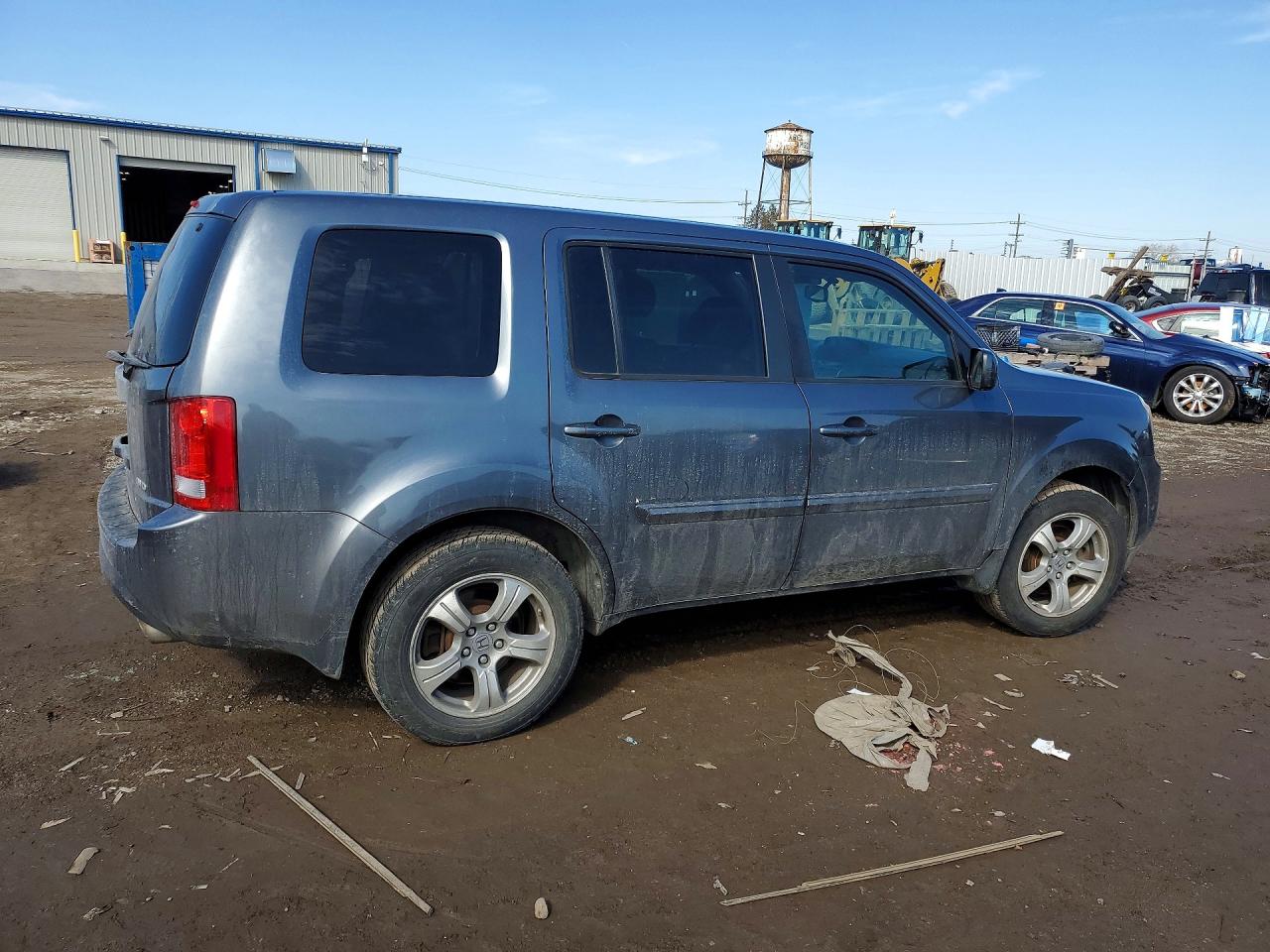 2013 Honda Pilot Exl Gray vin: 5FNYF4H5XDB037279