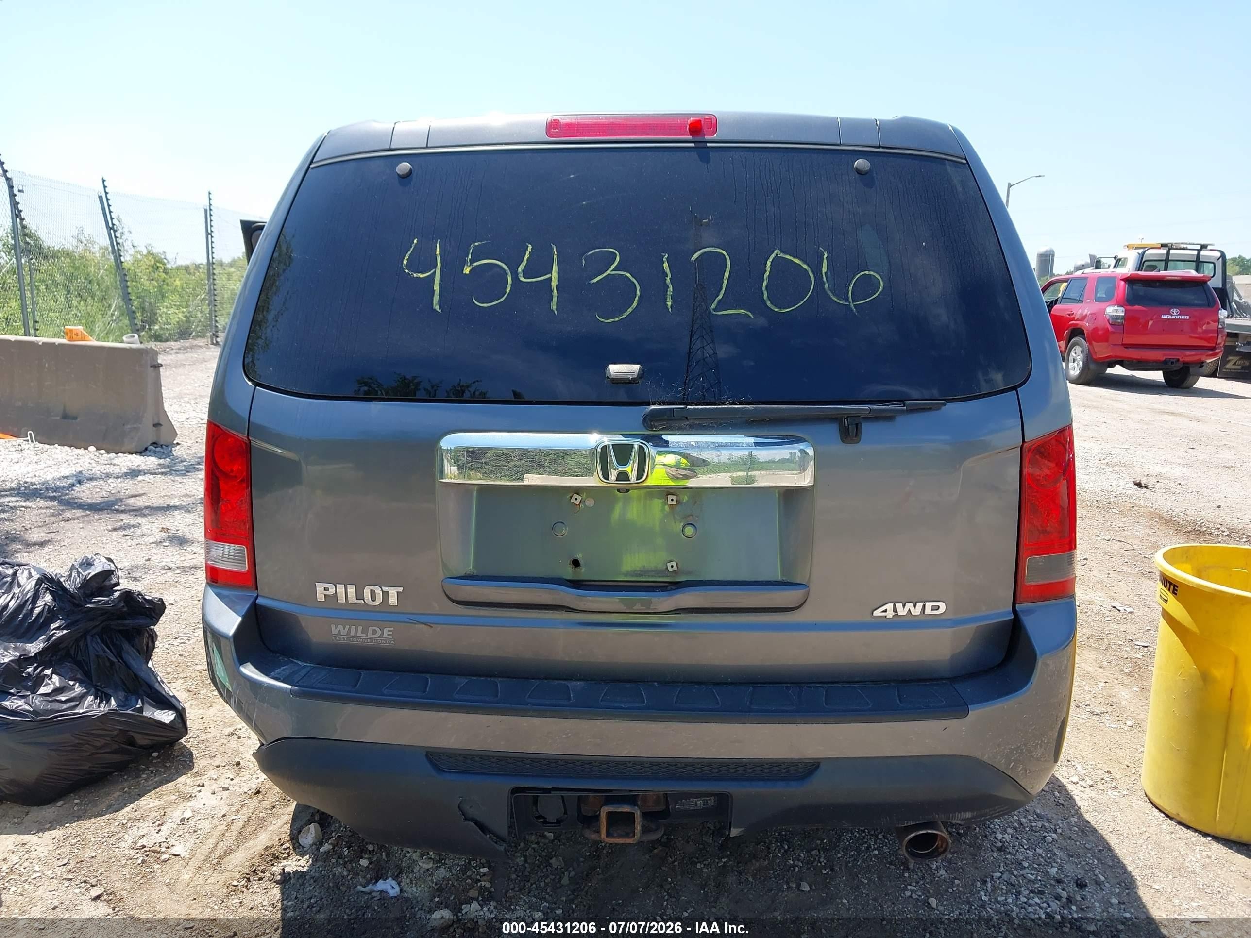 2013 Honda Pilot Ex-l Gray vin: 5FNYF4H5XDB047049
