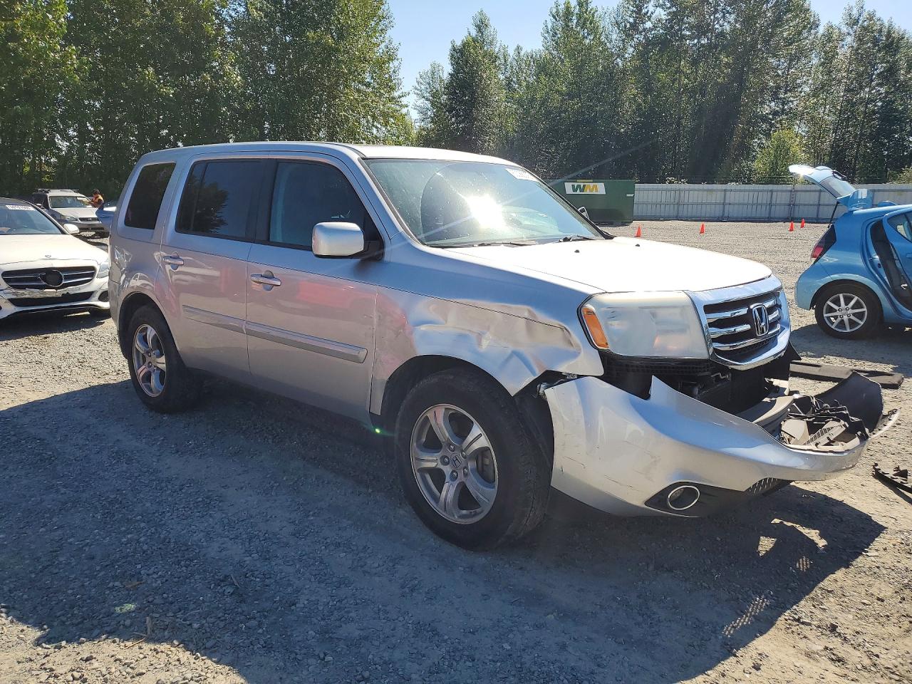 2013 Honda Pilot Exl Silver vin: 5FNYF4H5XDB052123