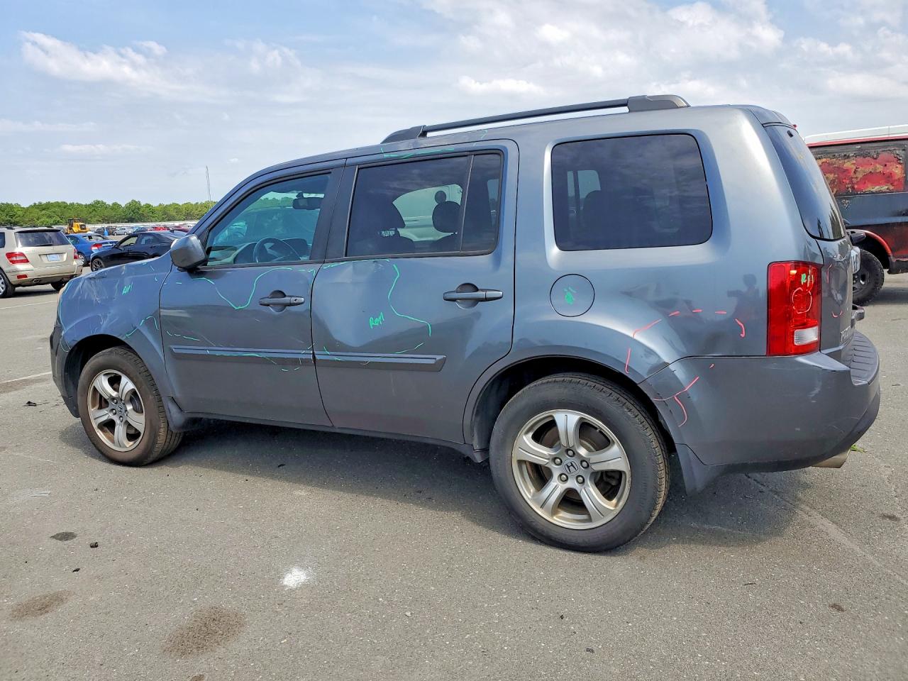 2013 Honda Pilot Exl Gray vin: 5FNYF4H5XDB061212