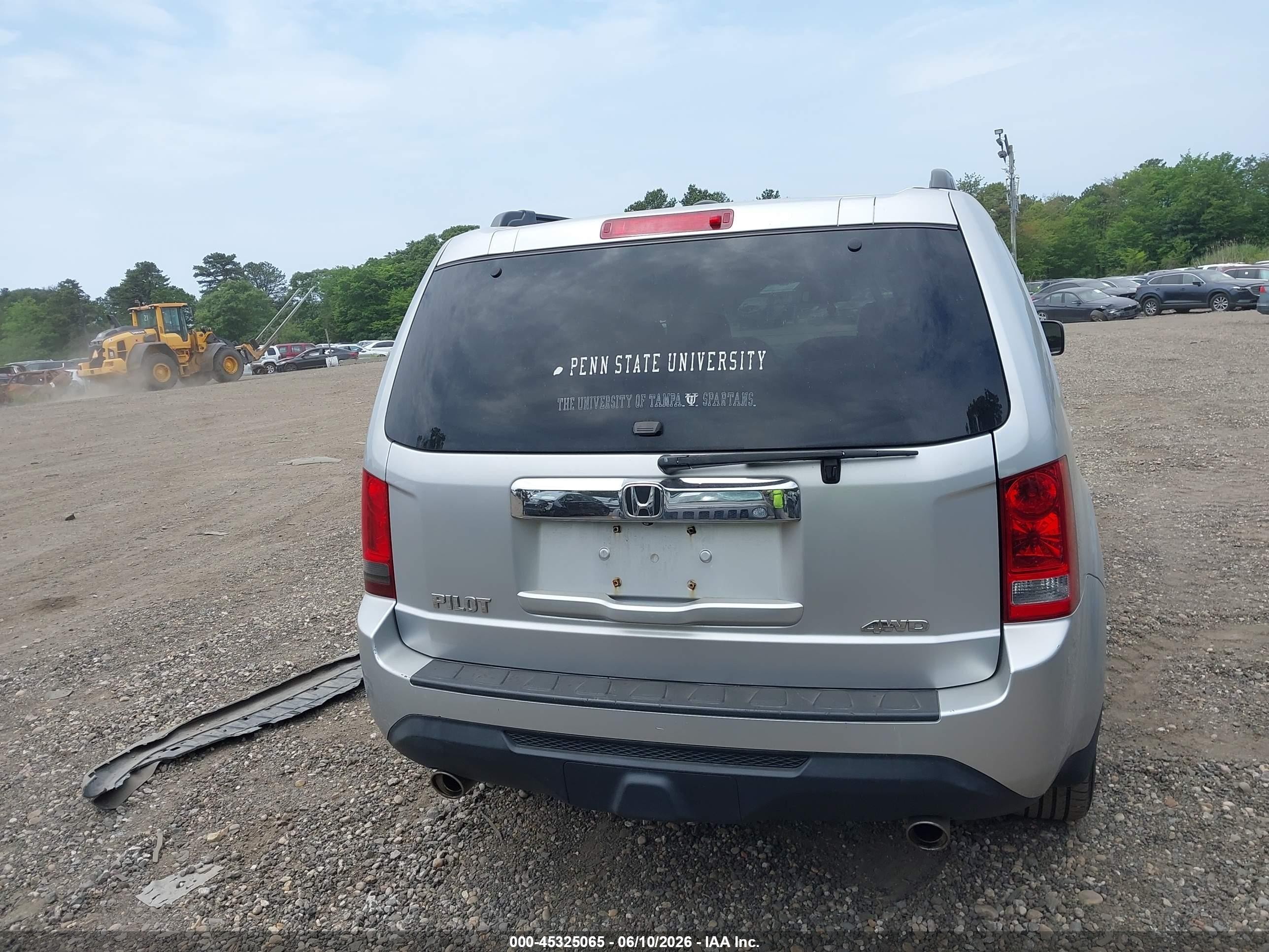 2013 Honda Pilot Ex-l Серебряный vin: 5FNYF4H5XDB069729