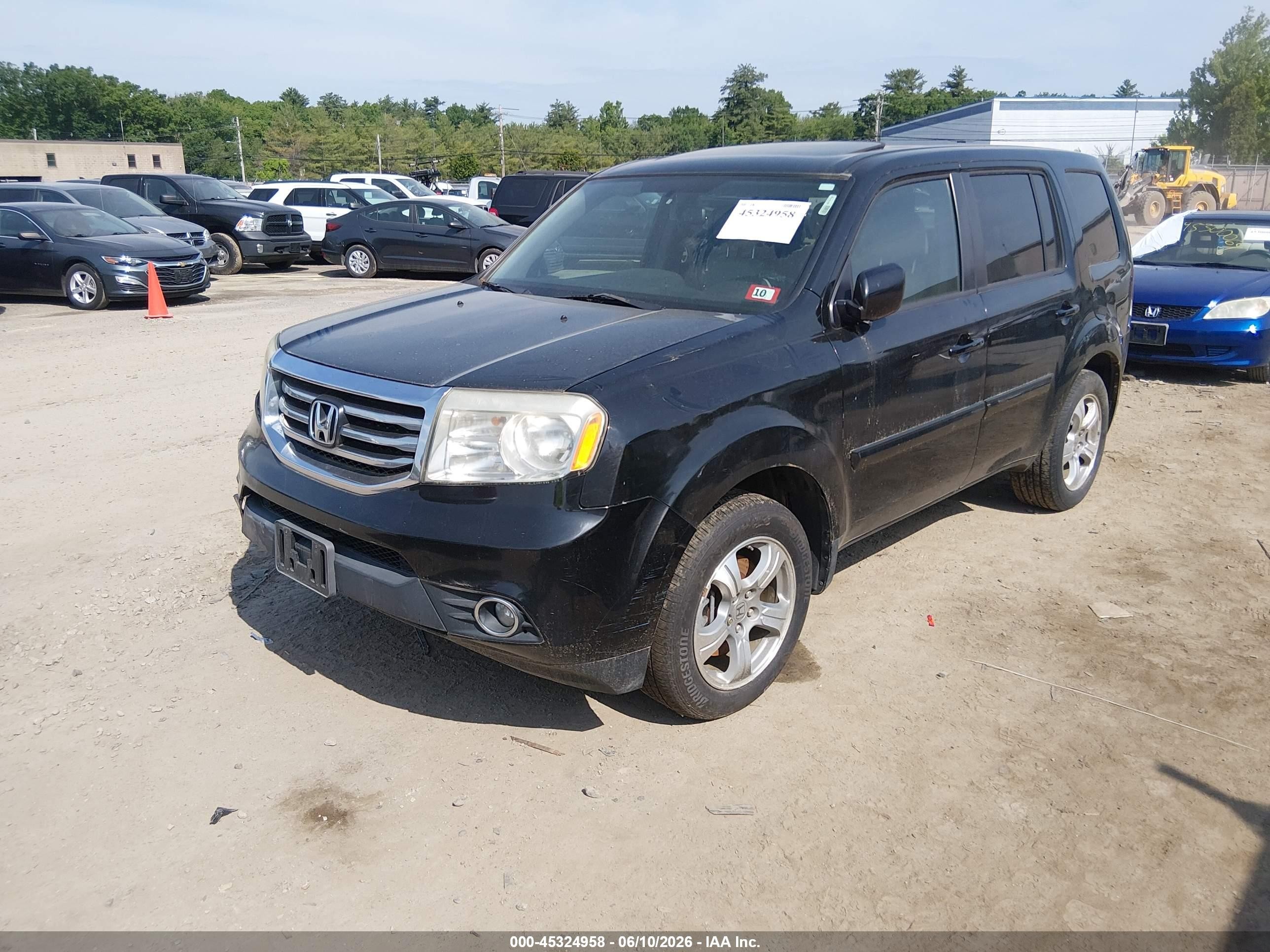 2013 Honda Pilot Ex-l Черный vin: 5FNYF4H5XDB071223