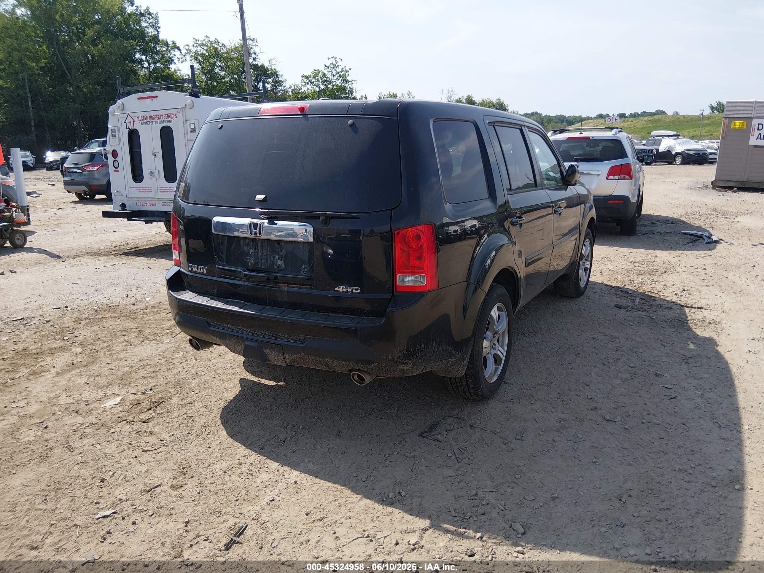 2013 Honda Pilot Ex-l Черный vin: 5FNYF4H5XDB071223