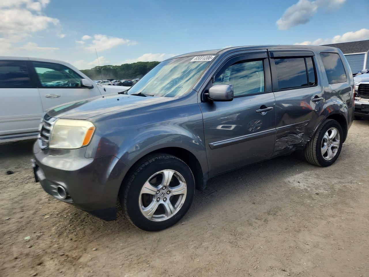 2013 Honda Pilot Exl Gray vin: 5FNYF4H5XDB073473